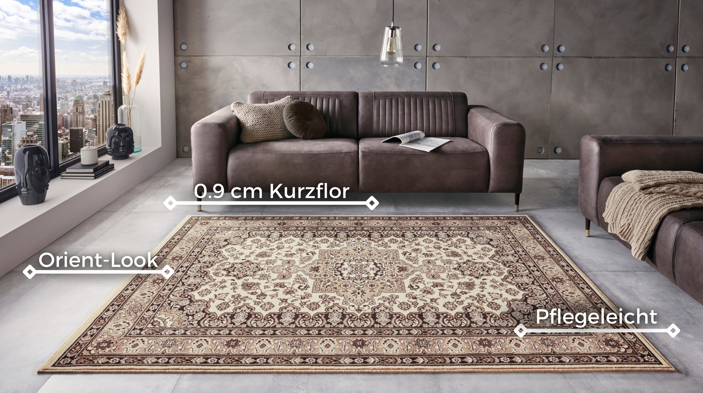 Hanse Home Parun Tabriz Runner Beige 80x150cm 2
