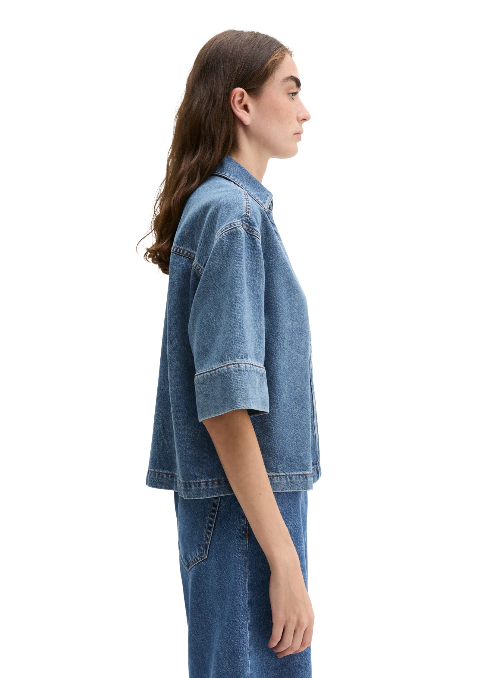 Marc O'Polo Jeansbluse »aus Organic Cotton-Lyocell-Mix«