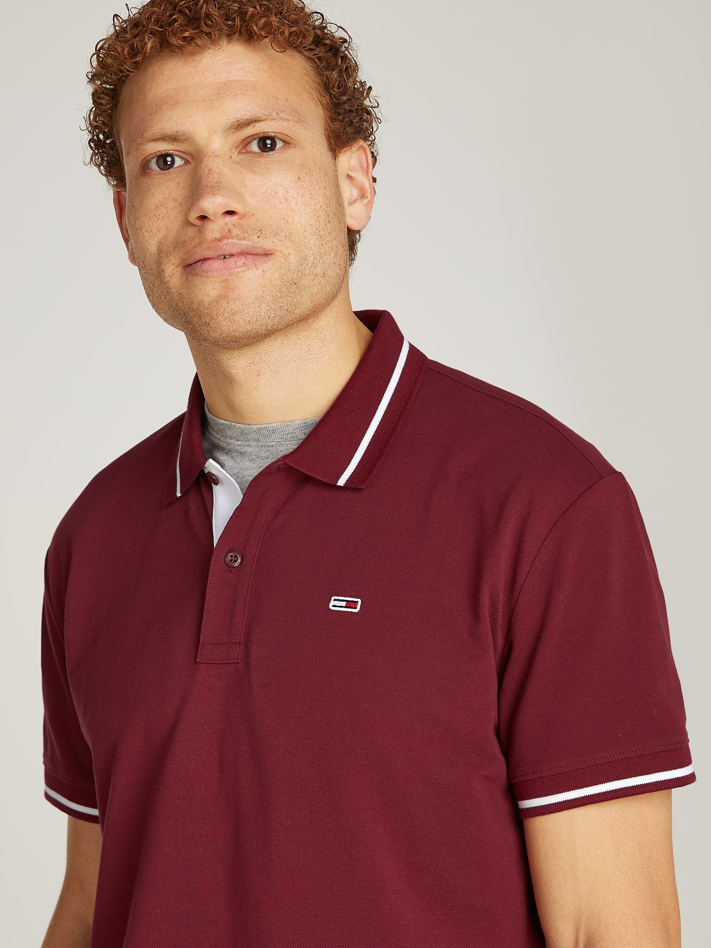 Poloshirt »TJM REG TIPPED POLO«, mit Streifendetails