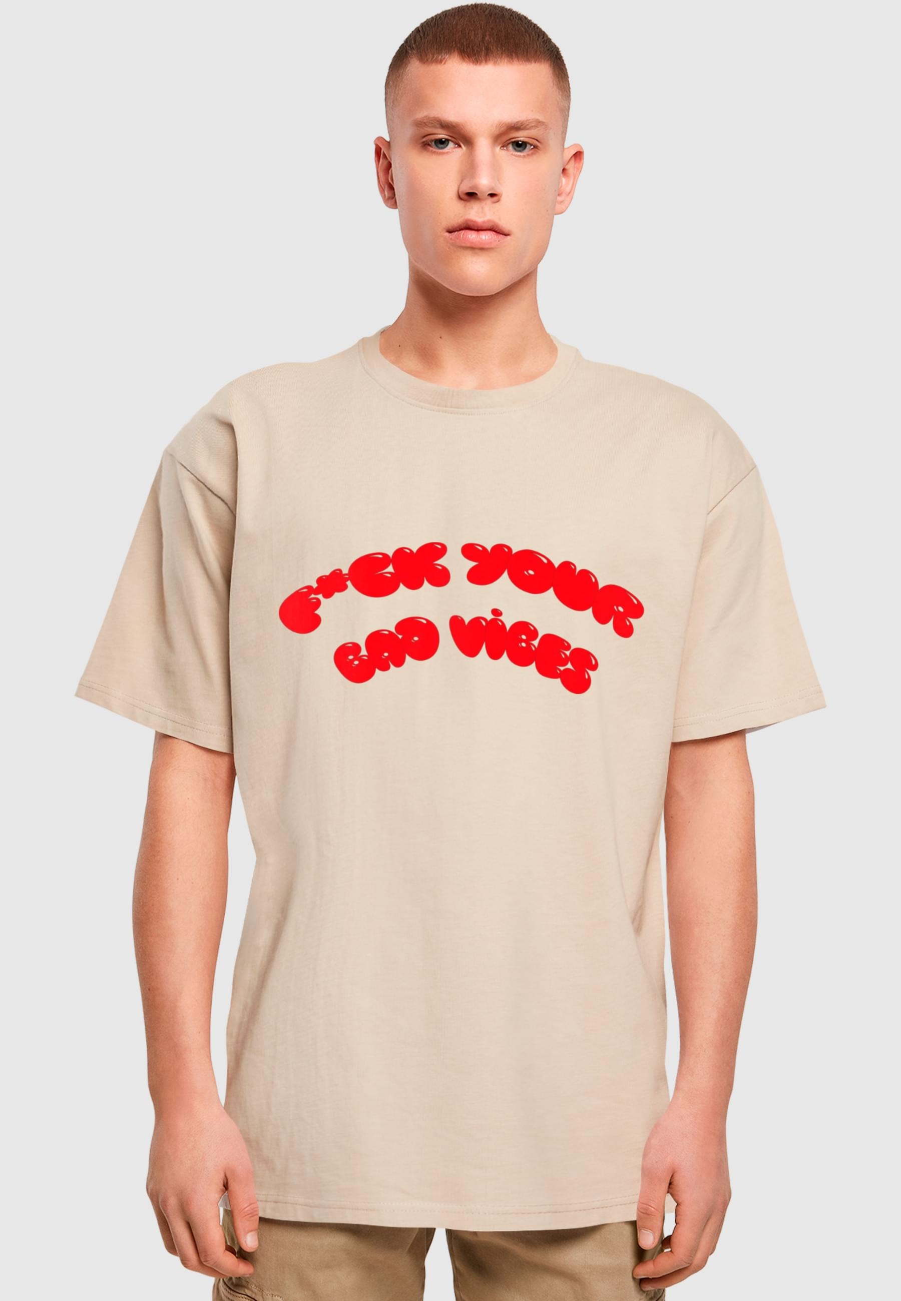 2Y Studios T-Shirt »2Y Studios Herren Vibes Oversize Tee«, (1 tlg.)