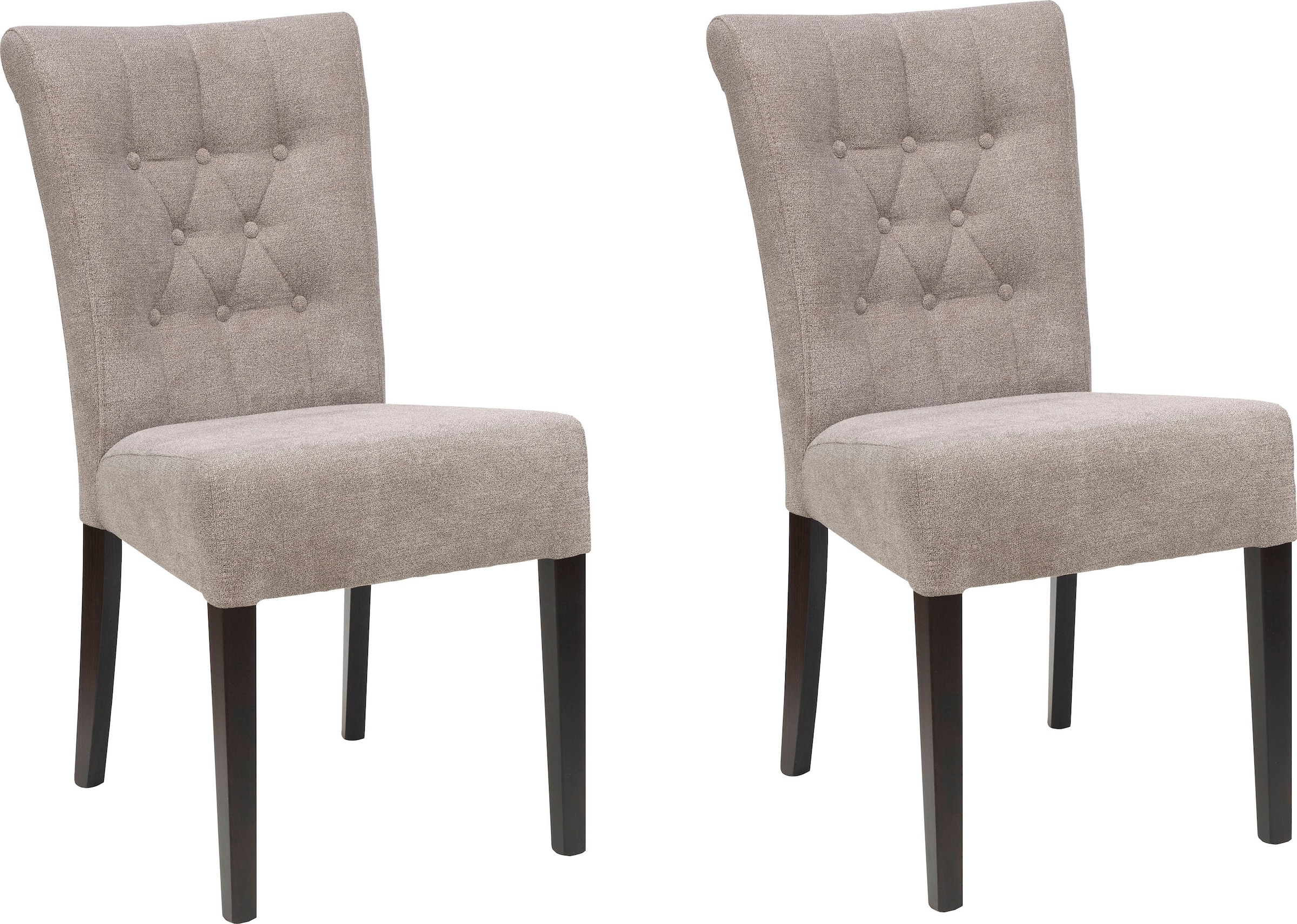 Home affaire Esszimmerstuhl "Queen" (Set) 6 Stk.Polsterstuhl mit Knopfheftu günstig online kaufen