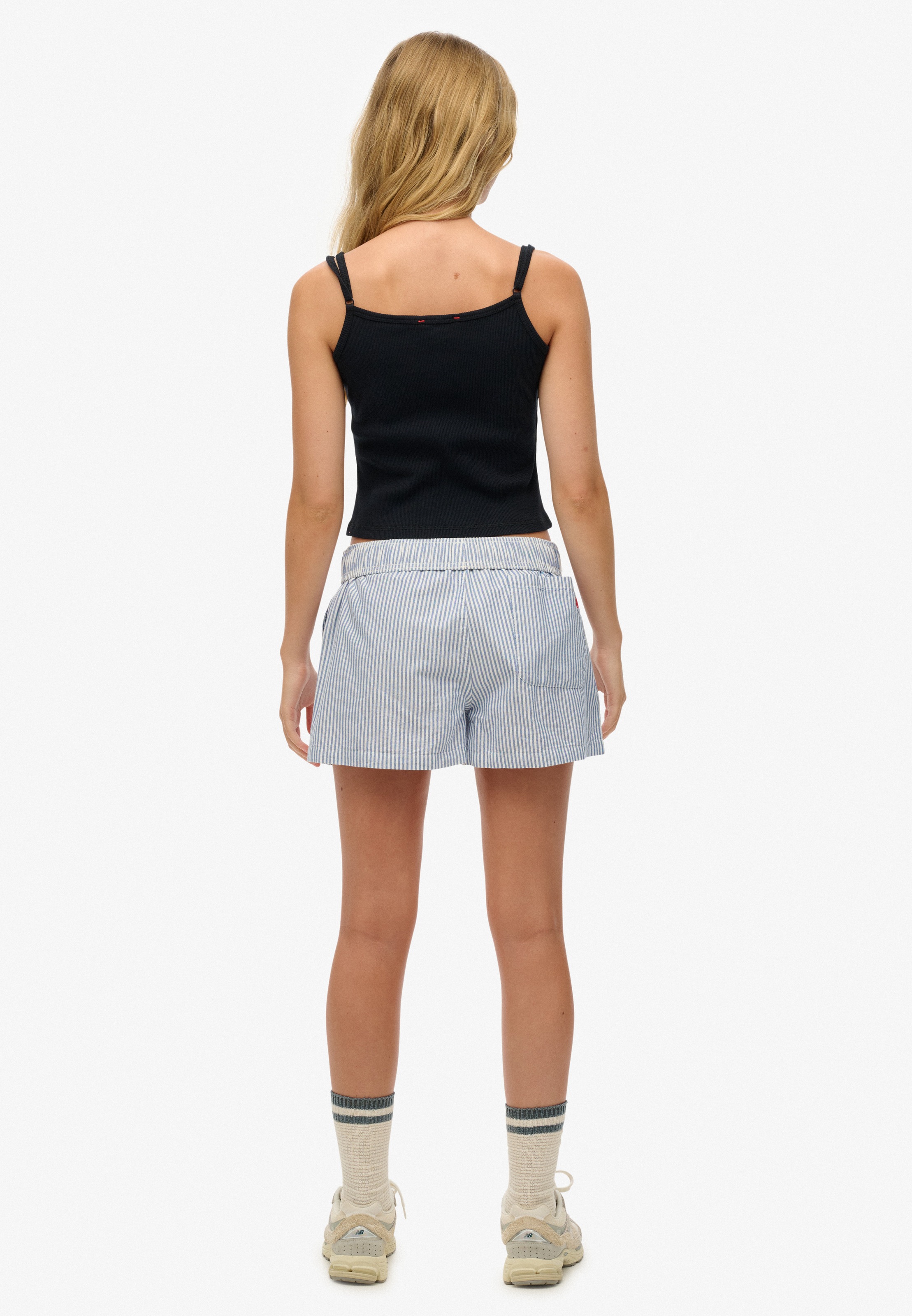 Superdry Shorts »COTTON STRIPE ELASTIC SHORT«  aus Baumwolle, Regular Fit, mit Gummizug, pflegeleichtes Webmaterial