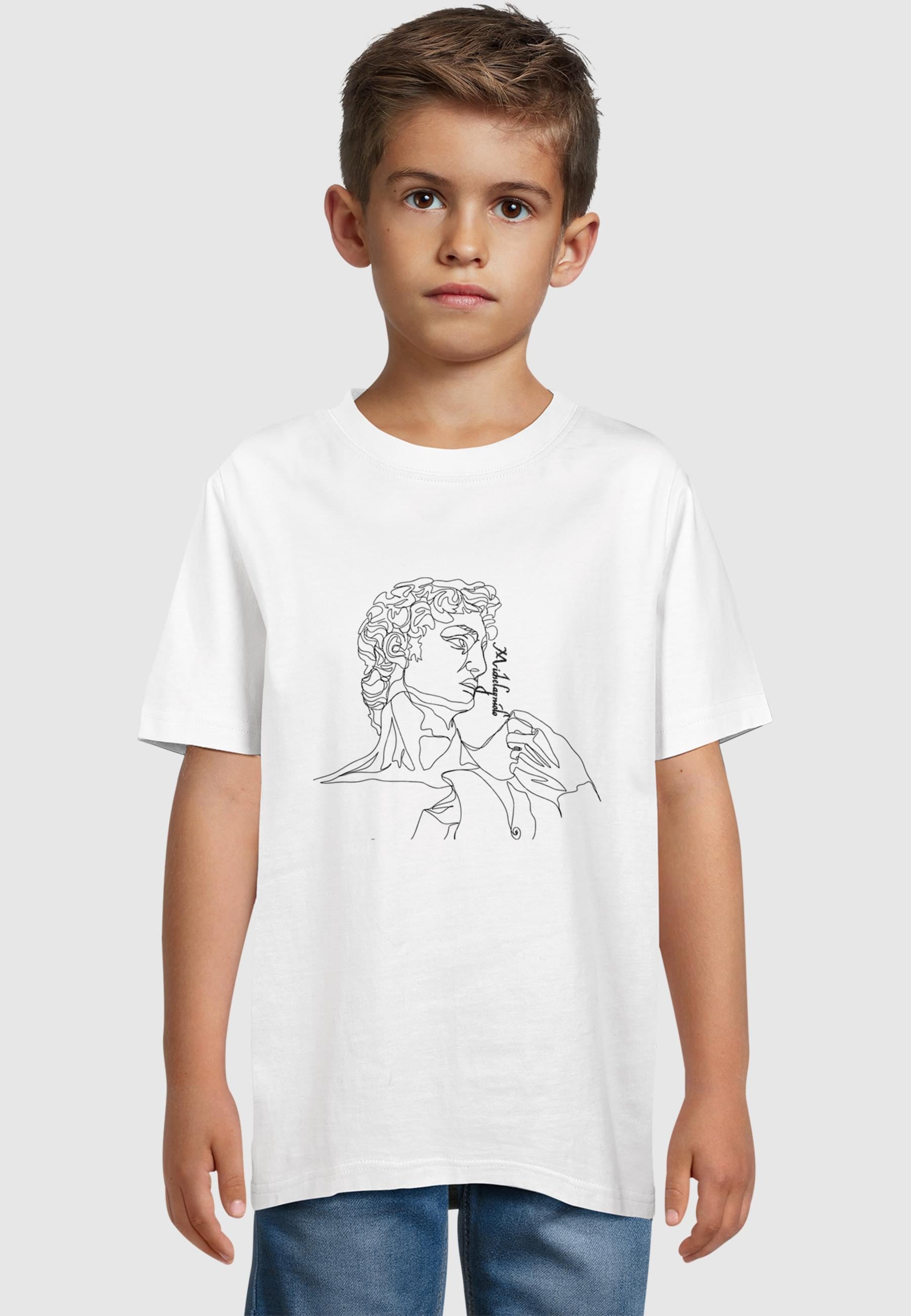 Merchcode T-Shirt »Merchcode Kids APOH - Michelangelo Lines Basic T-Shirt«, (1 tlg.)