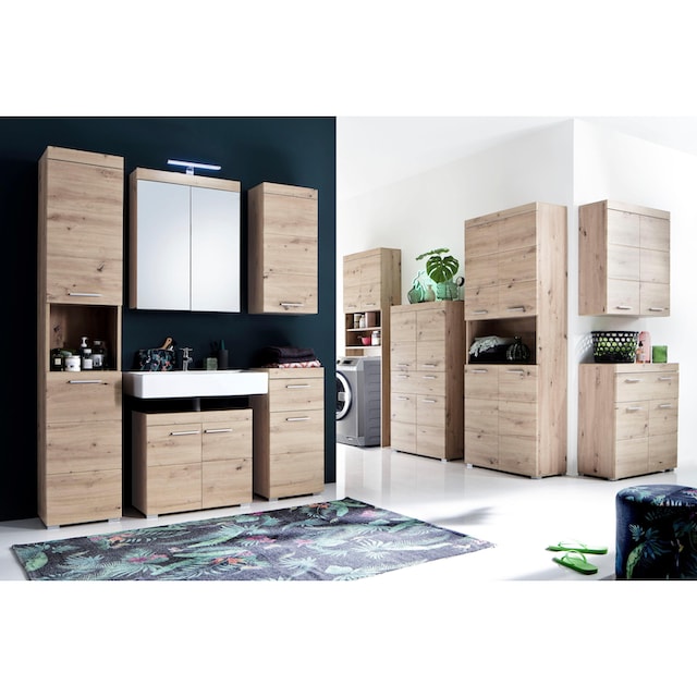 INOSIGN Hochschrank »Avena«, Höhe 190 cm, Badezimmerschrank mit 2 Türen und  1 offenen Fach | BAUR