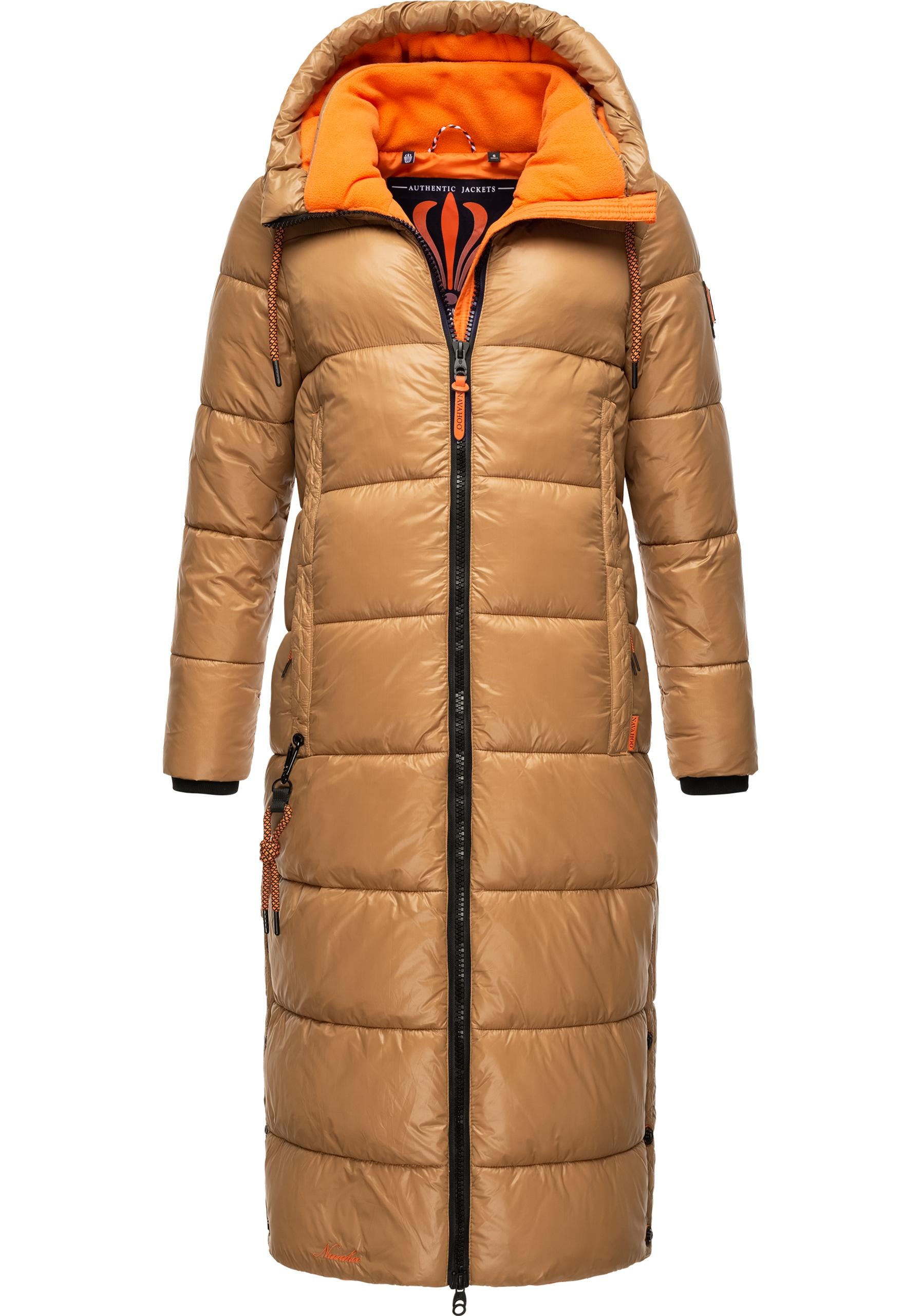 Navahoo Steppmantel »Schmuseengel«, warm gefütterte Winter Steppjacke mit Kontrastdetails