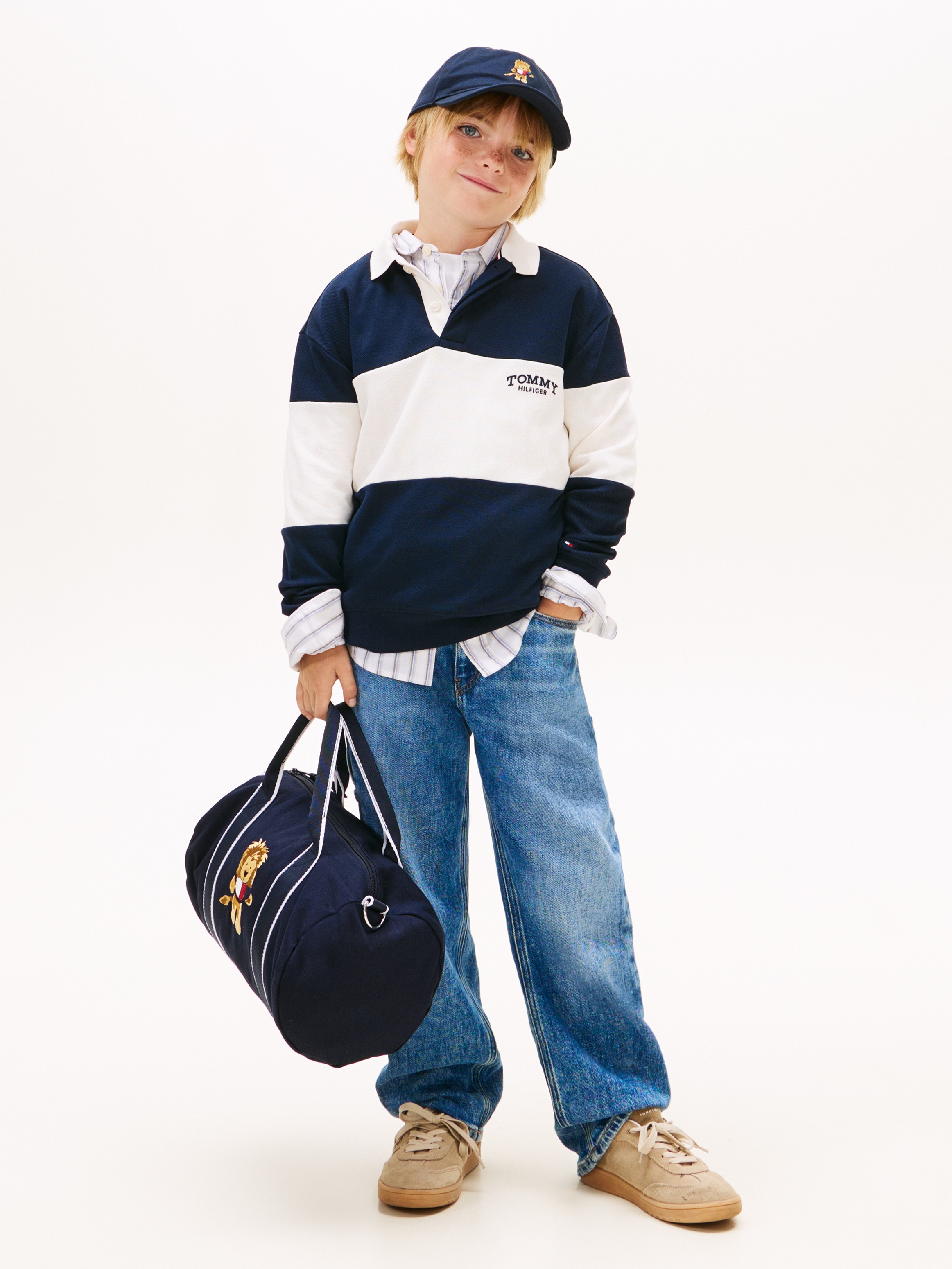 Thumbnail - Tommy Hilfiger Gerade Jeans "HERITAGE FLAG BAGGY WORKER JEANS" Regular fit, für Kinder bis 16 Jahre