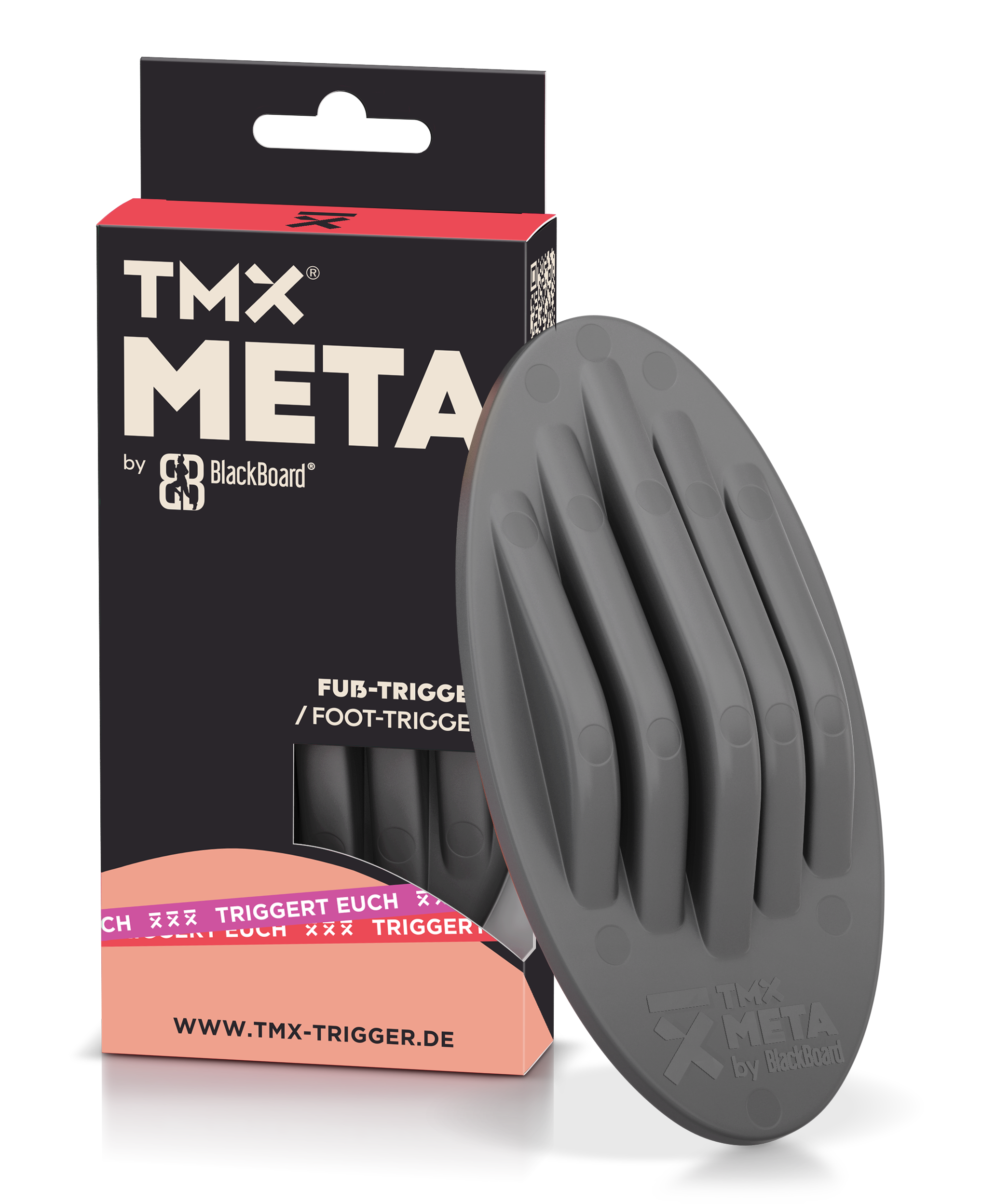 TMX Fußmassagegerät "META Fußtrigger"schwarz, Silikon, B:2,7cm H:7,4cm T:4,5cm, Massagegeräte, Die Kombination aus Fuß-Mobilisator und -Trigger, 3