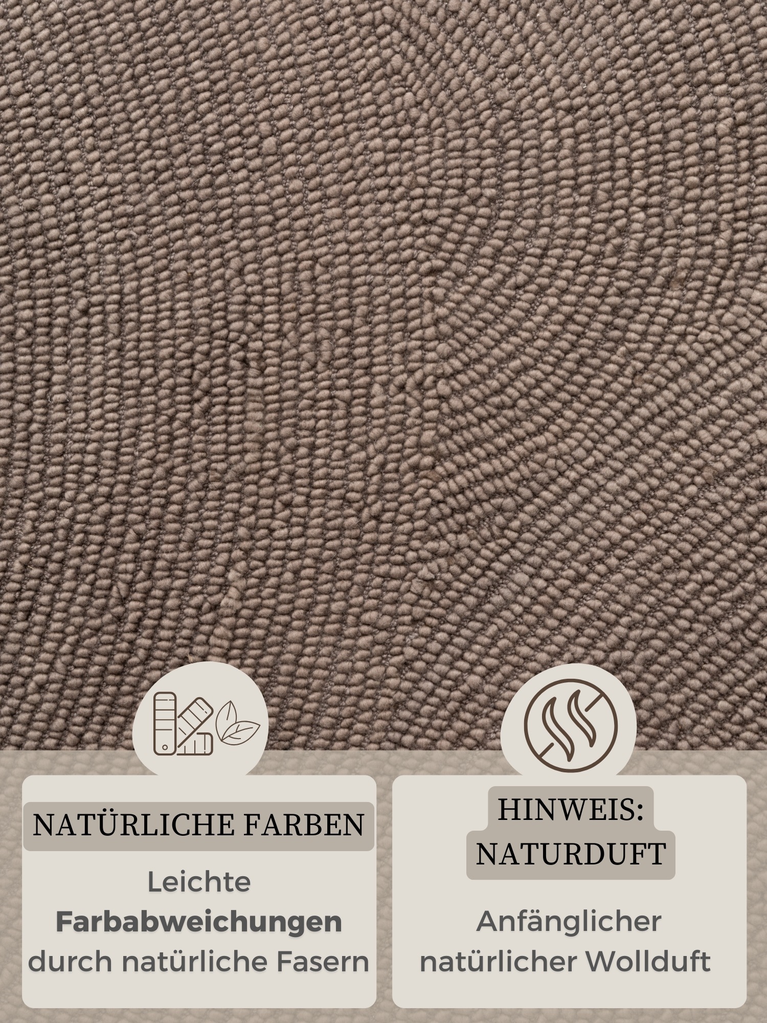 HANSE Home Wollteppich »Eleni«, rechteckig, 18 mm Höhe, Handgetuftet, Wolle, Natur, Wohnzimmer, Schlafzimmer, Skandi, Hygge