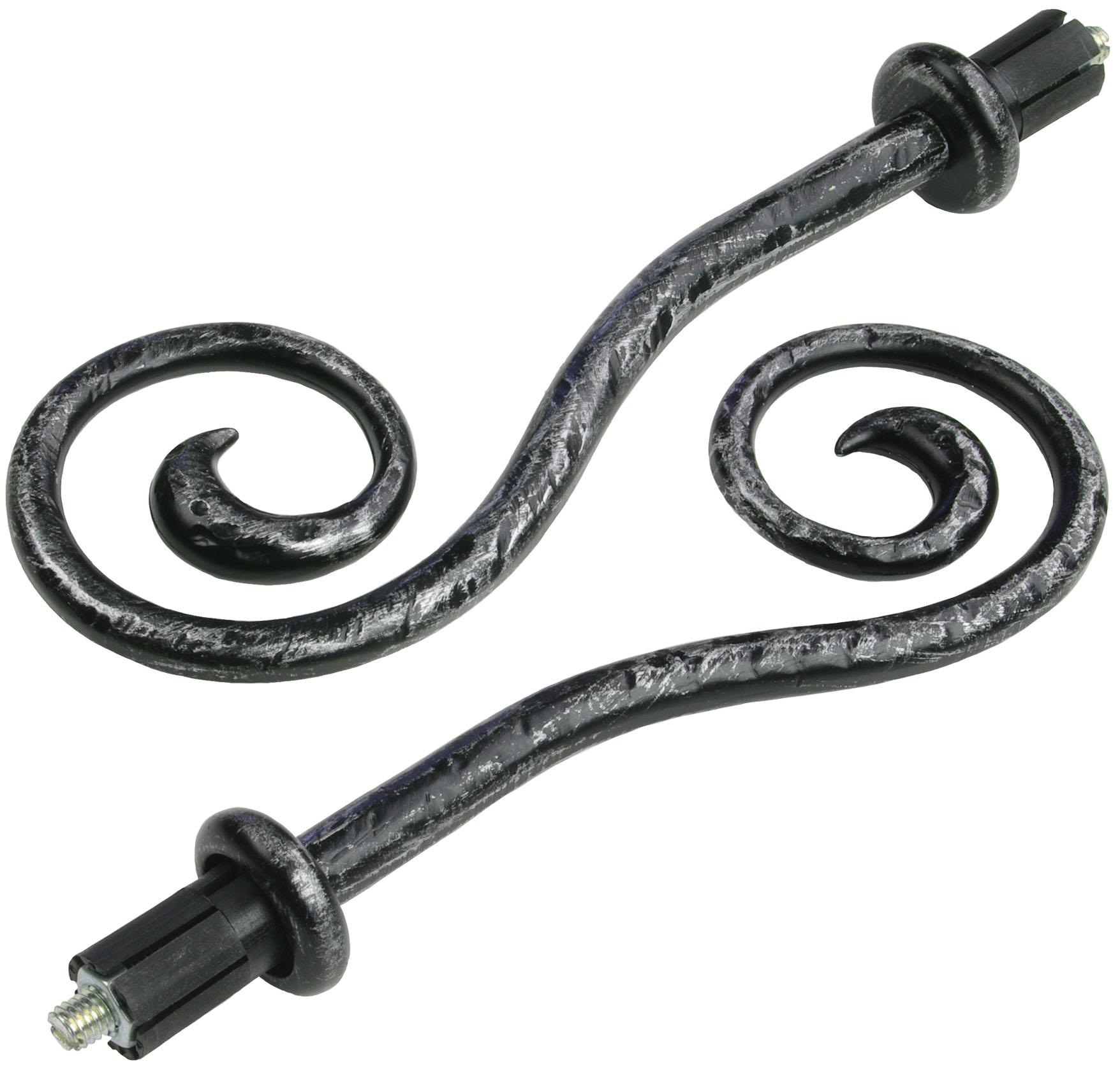 Liedeco Gardinenstange "Esp Spirale" Ø 16 mm 2 läufig-läufig Fixmaß 2-läufi günstig online kaufen