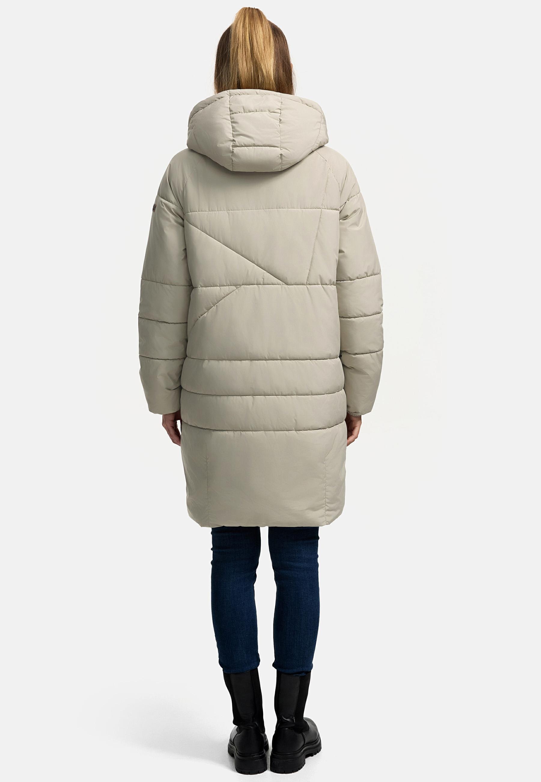 Navahoo Steppmantel »Bliblablubb 14«, Warmer gesteppter Damen Mantel aus recyceltem Polyester