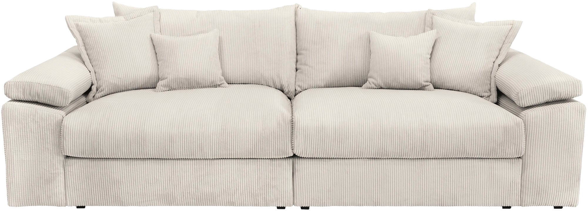 Home affaire Big-Sofa »Soft&Cosy XL«, Mega Sofa, in Cord, inklusive Kissen