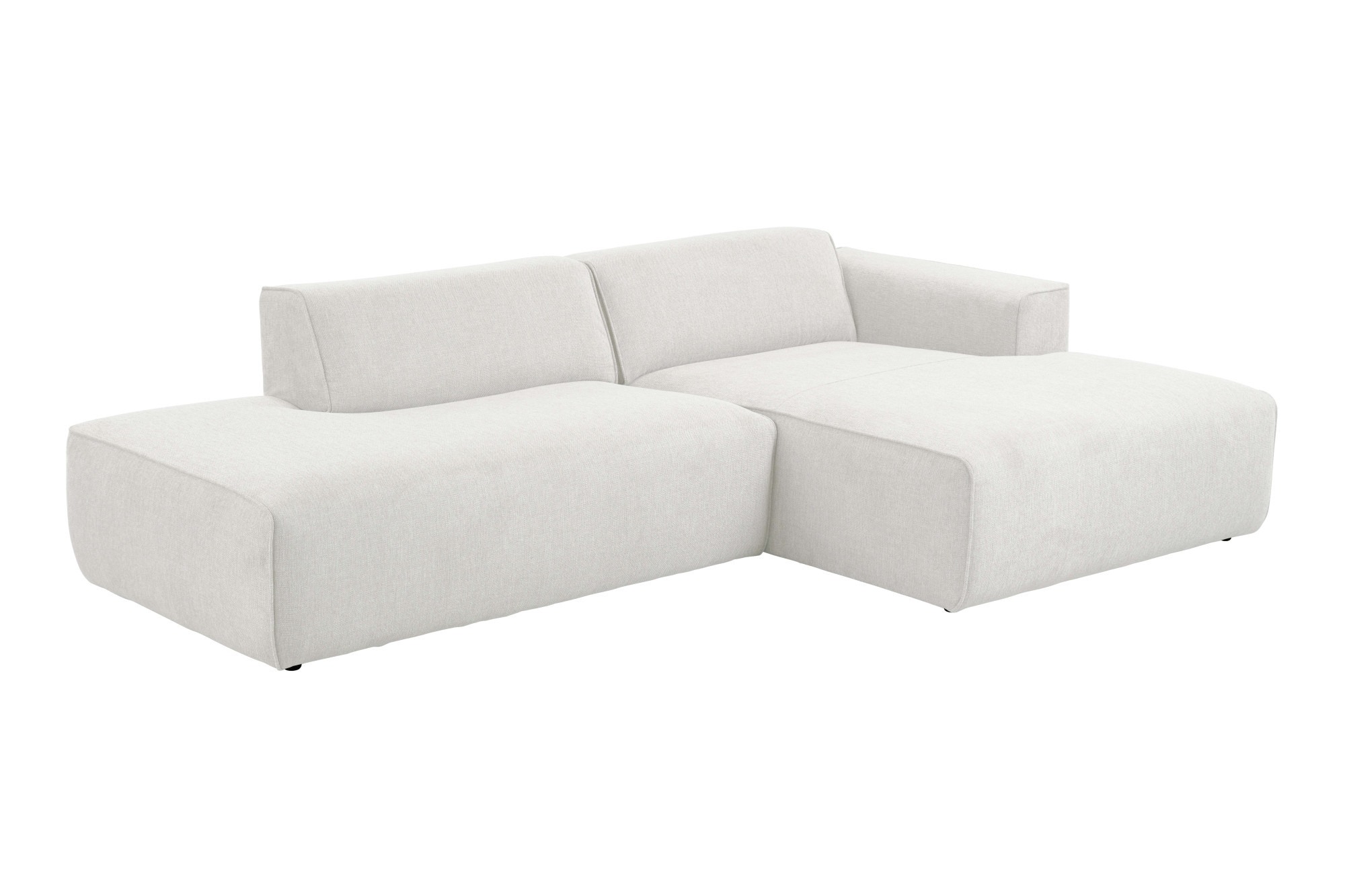 andas Ecksofa »Noord mit Kedernaht, Breite 227 cm«, mit Kedernaht, Breite 227 cm, Cord, Struktur, Webstoff