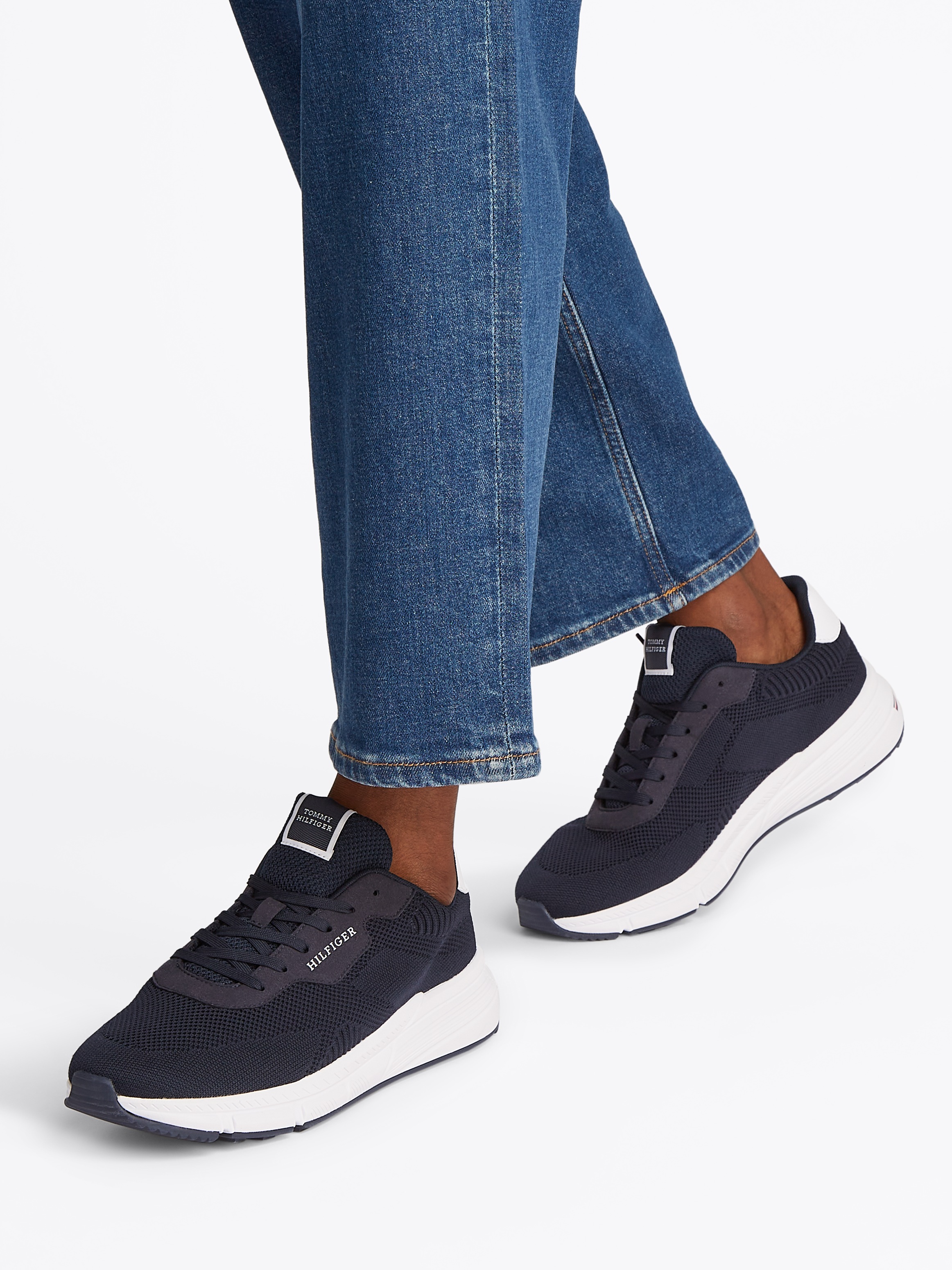 Tommy Hilfiger Sneaker "LIGHTWEIGHT RWB KNIT", Freizeitschuh, Halbschuh, Sc günstig online kaufen