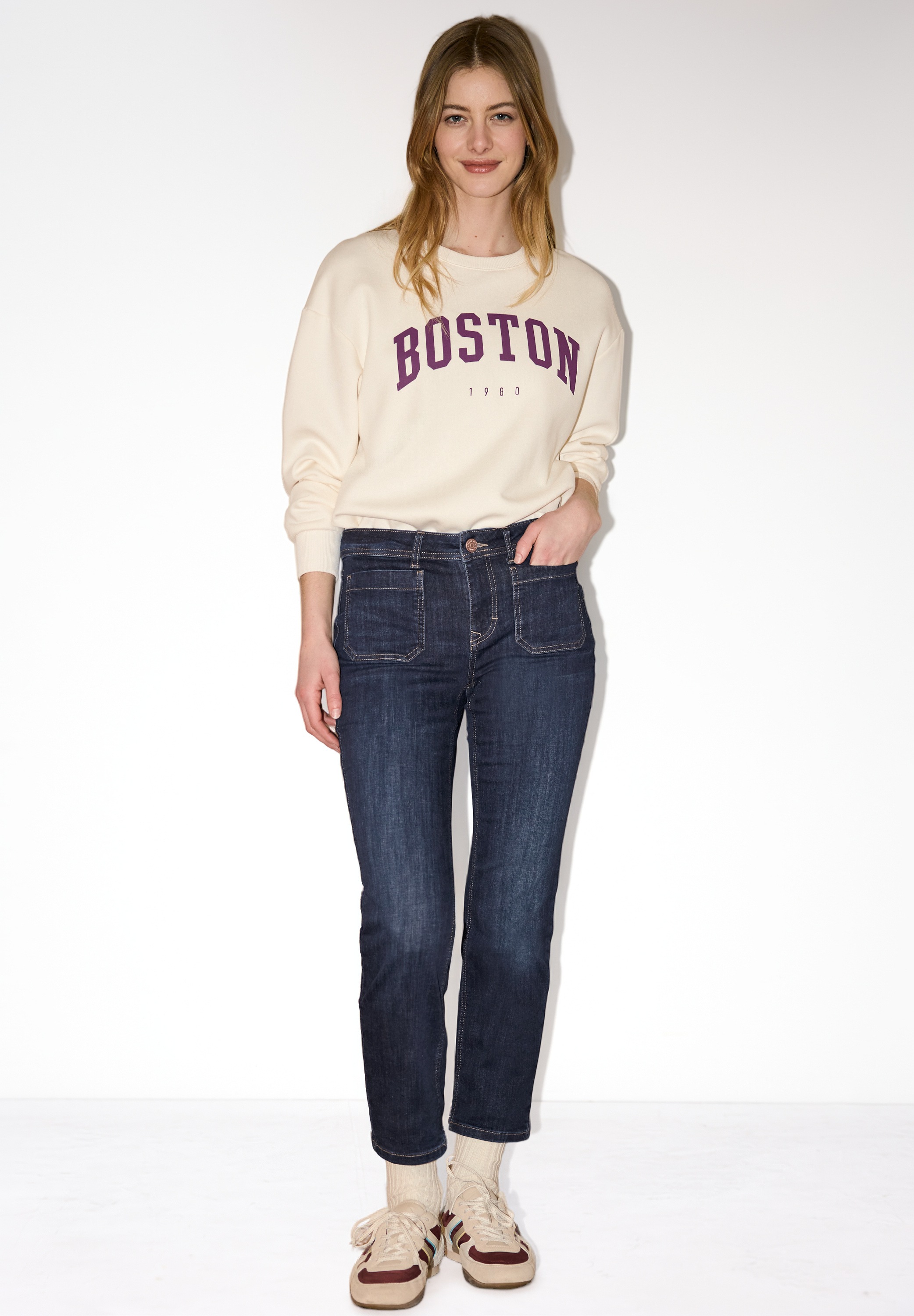 STREET ONE STUDIO Slim-fit-Jeans 5-Pocket-Style