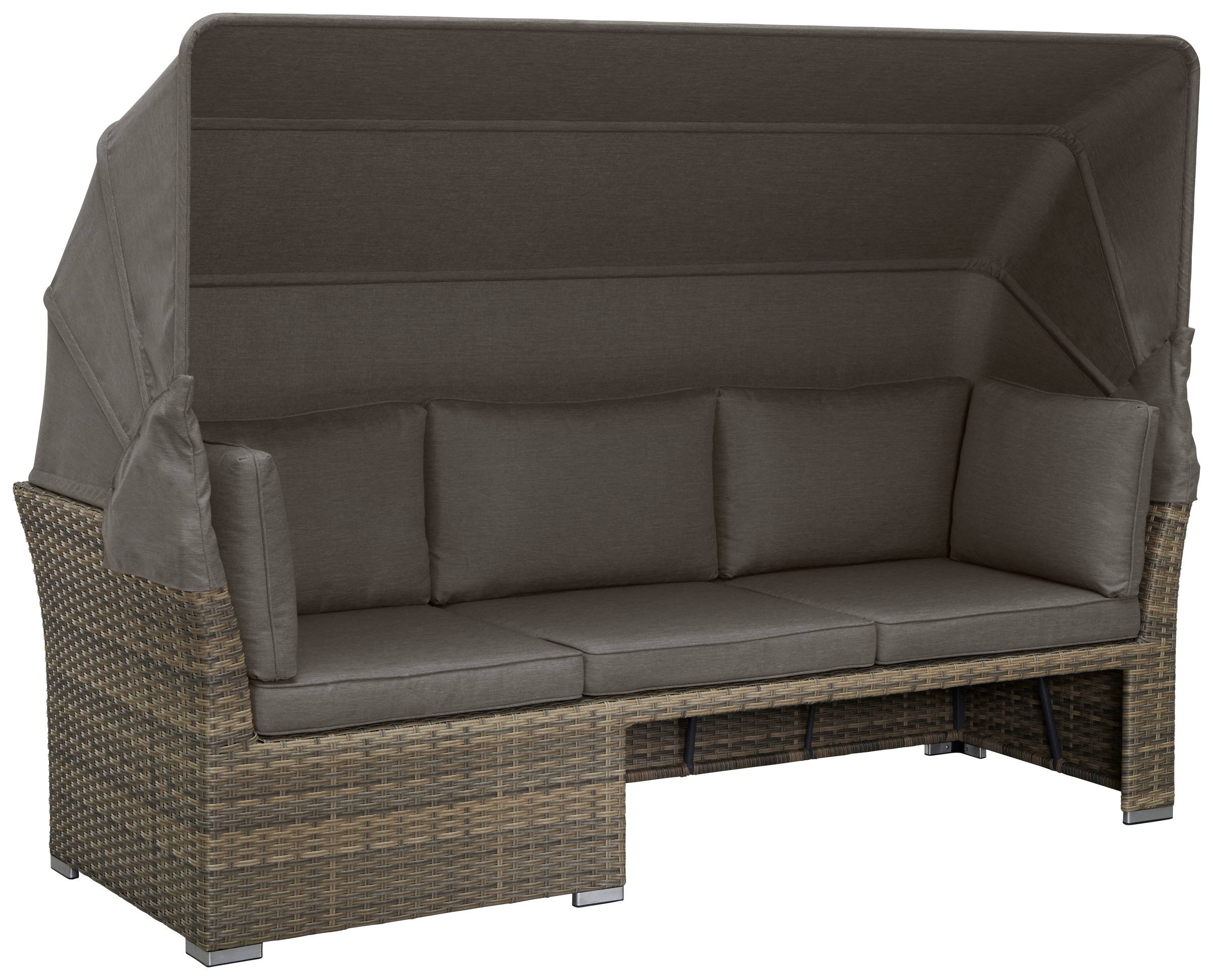 Thumbnail - KONIFERA Gartenlounge-Set "Hawaii Premium" Set, 1x3erSofa, 2xSessel, 1xHocker, 1xBeistelltisch, 1xTisch 111x54x59cm, 19 ...