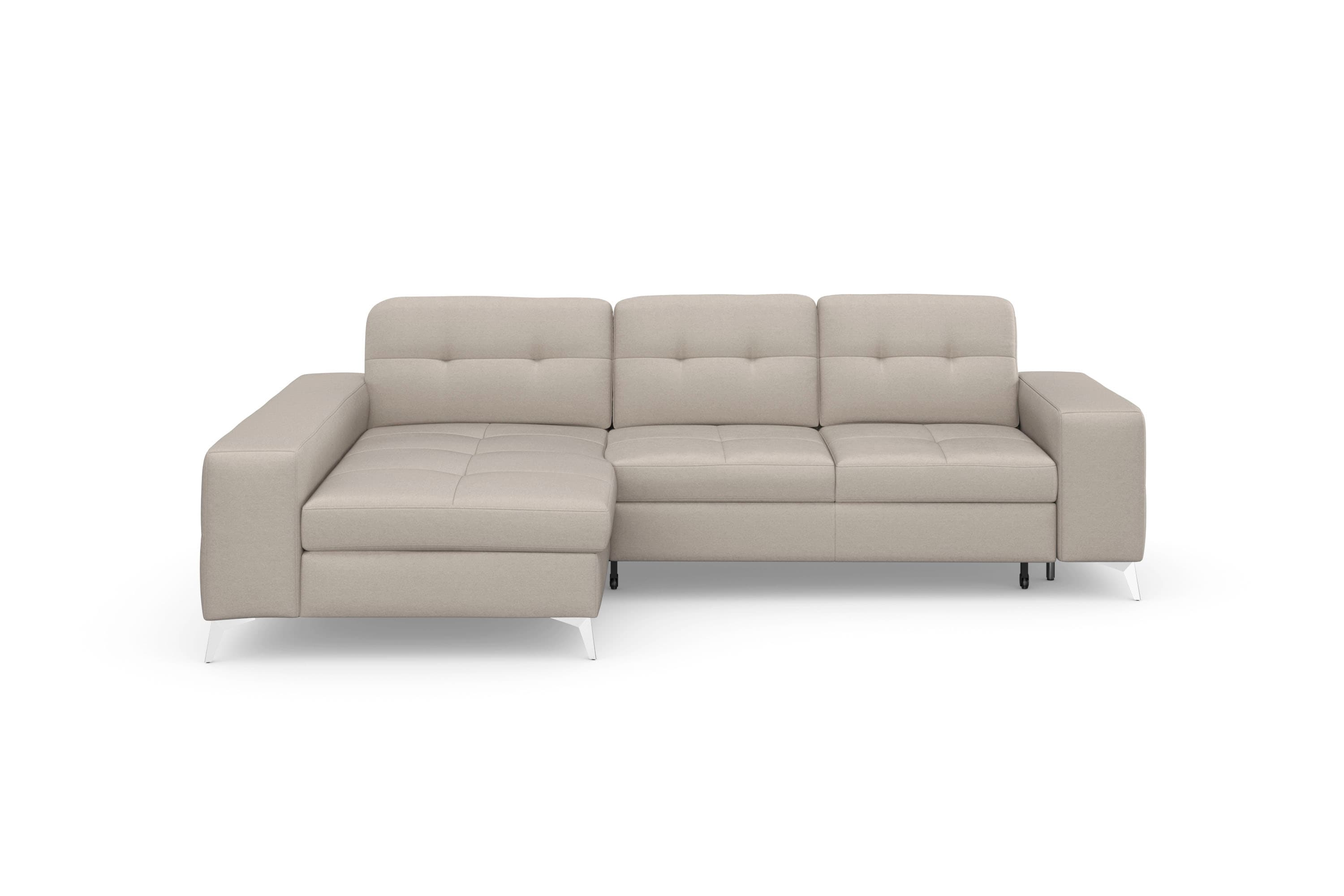 sit&more Ecksofa "Baviene L-Form" inklusive Sitztiefenverstellung & Federkern, optional Schlaffunktion