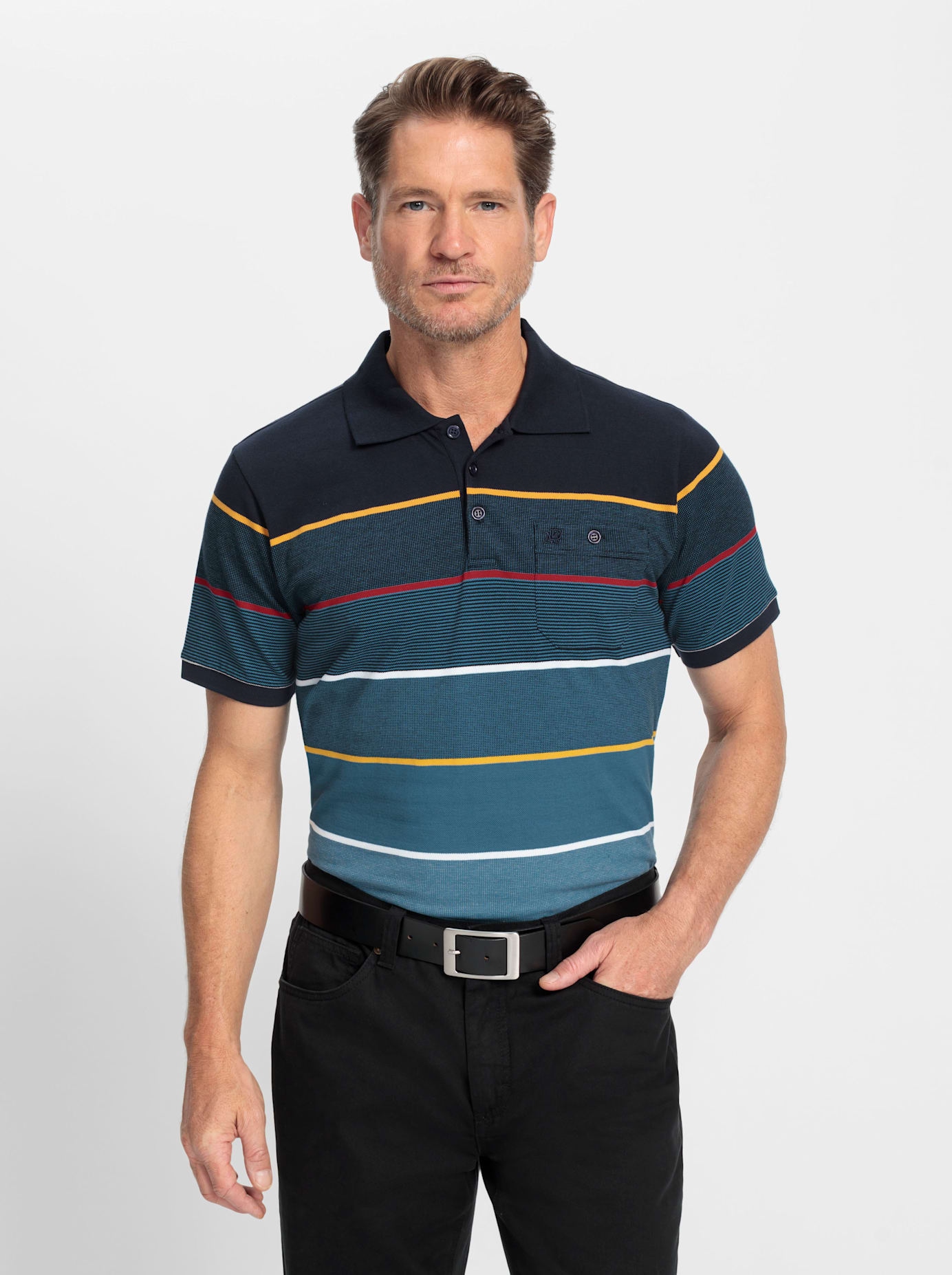 Marco Donati Poloshirt "Kurzarm-Shirt" 1 Stk. tlg. günstig online kaufen