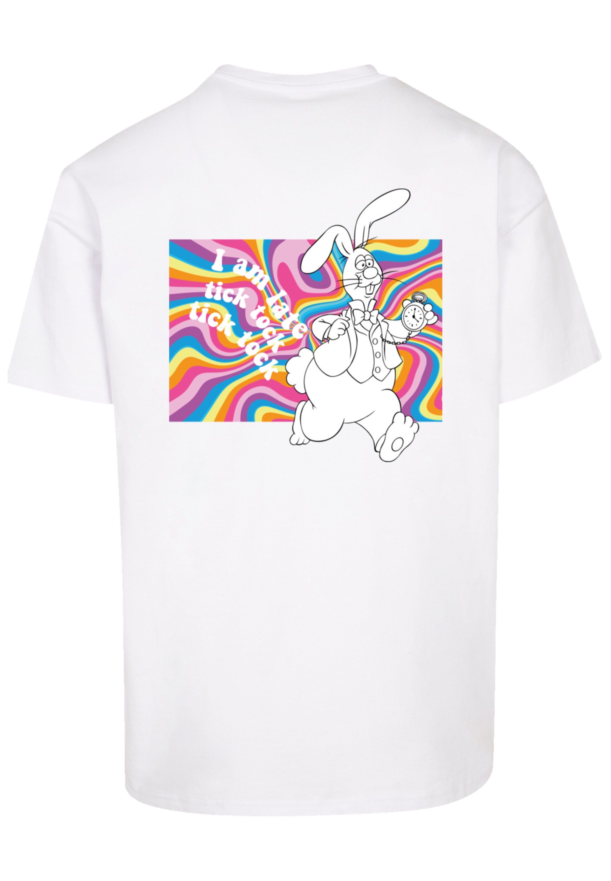F4NT4STIC T-Shirt »Alice im Wunderland Uhr Hase«, Premium Qualität, Nostalgie, Kinderserie