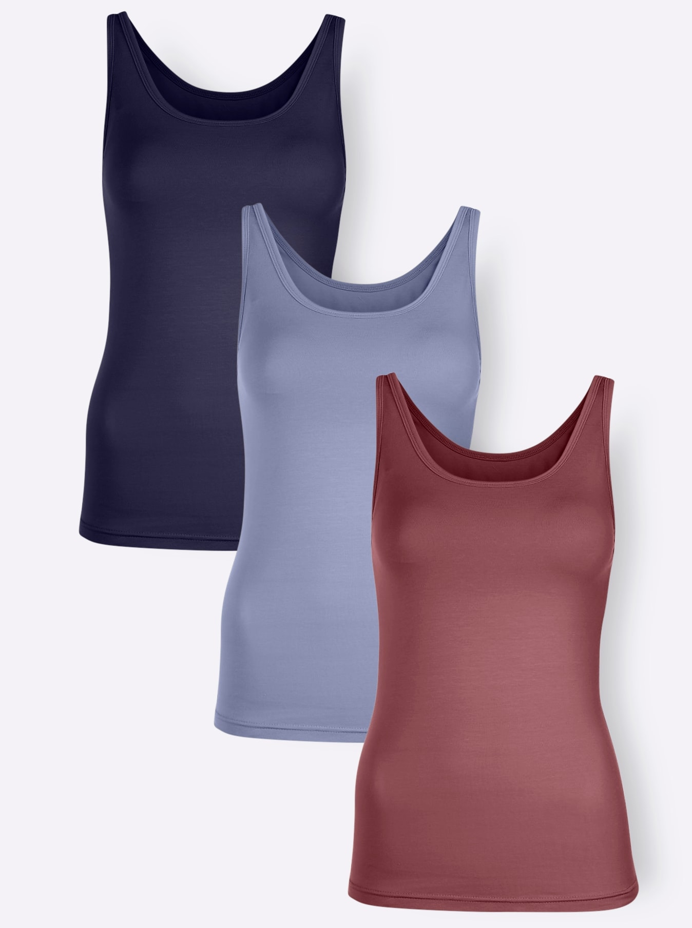 wäschepur Achseltop 3 Stk. tlg. günstig online kaufen