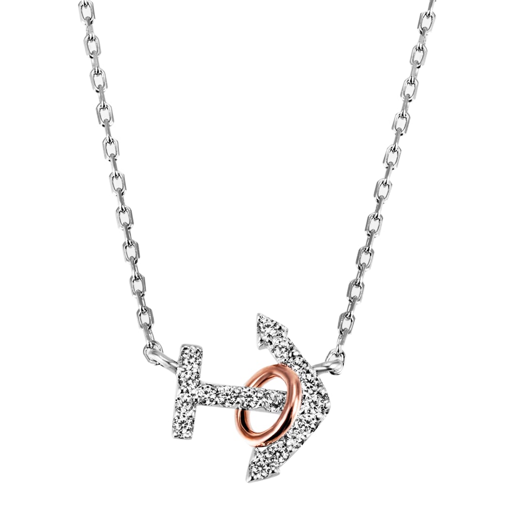 Firetti Kette mit Anhänger »Schmuck Geschenk Silber 925 Halsschmuck Halskette Ankerkette«