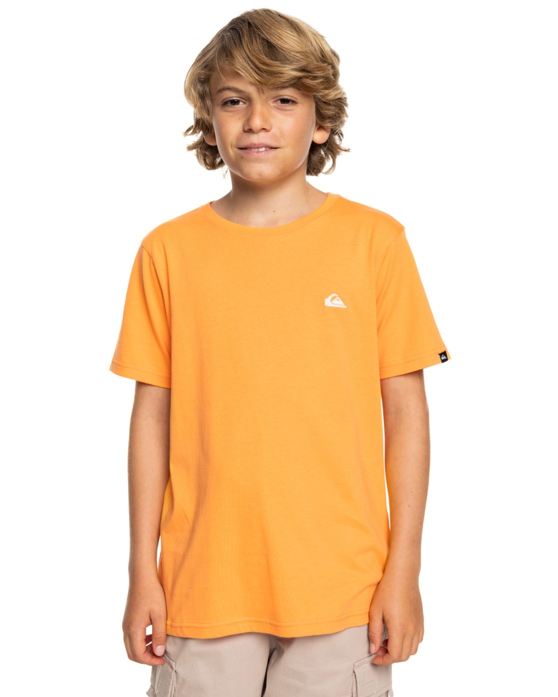 T-Shirt QUIKSILVER "Basic", Jungen, Gr. 14, orange (blazing orange), Obermaterial: 100% Walkfrottier;, Shirts T-Shirt