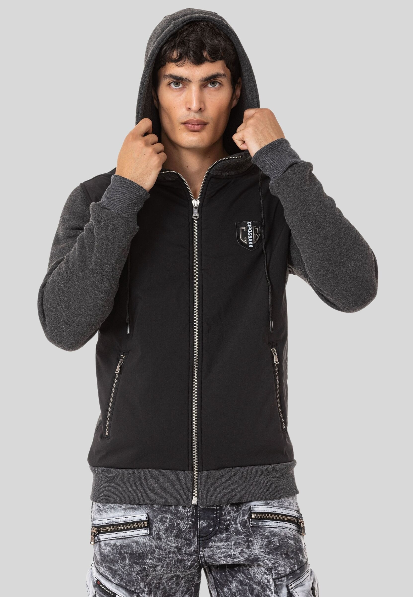 Cipo & Baxx Sweatjacke »Sweatjacken« 1 mit Kapuze