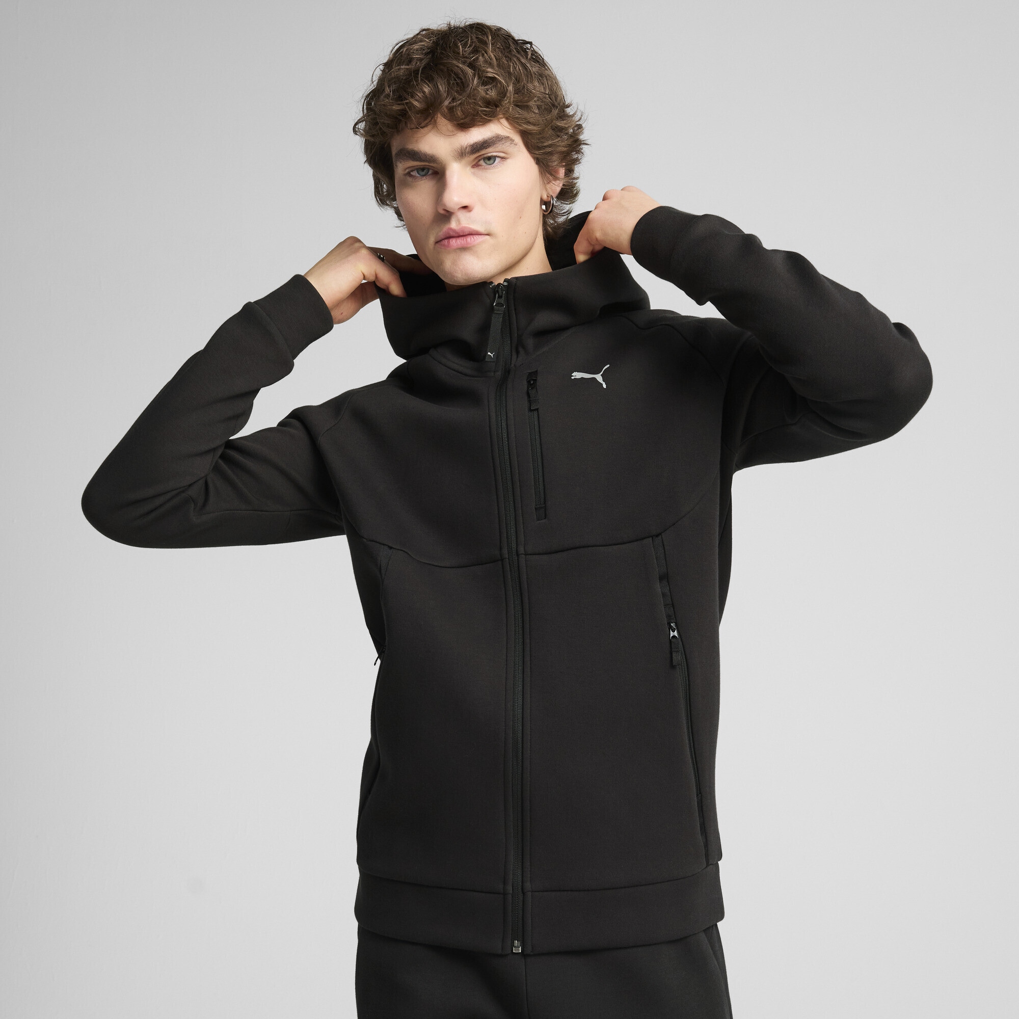 PUMA Sweatjacke »PUMATECH Hoodie mit durchgehendem Reißverschluss Herren«