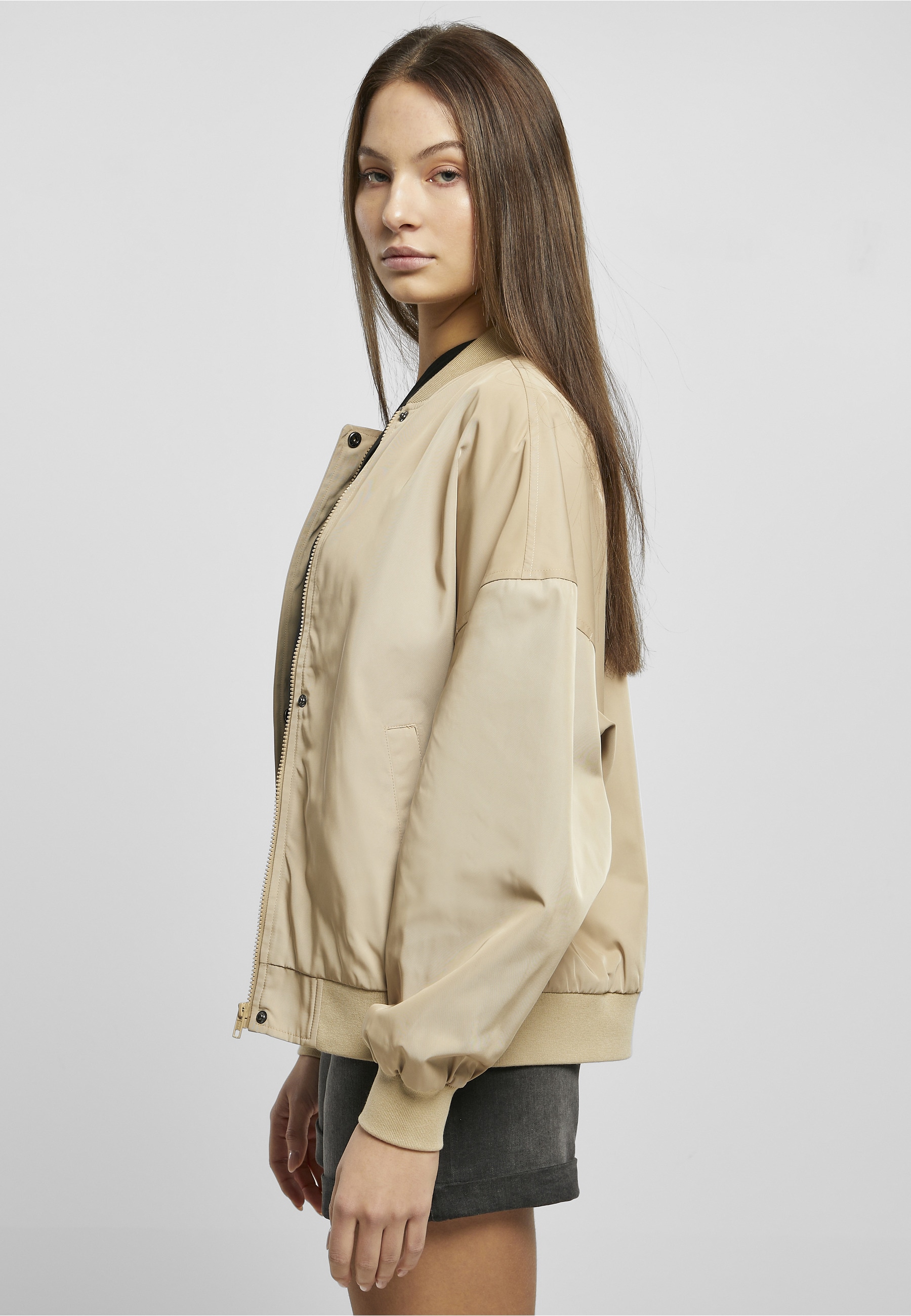 URBAN CLASSICS Bomberjacke »Urban Classics Damen« 1 Stk. tlg. ohne Kapuze