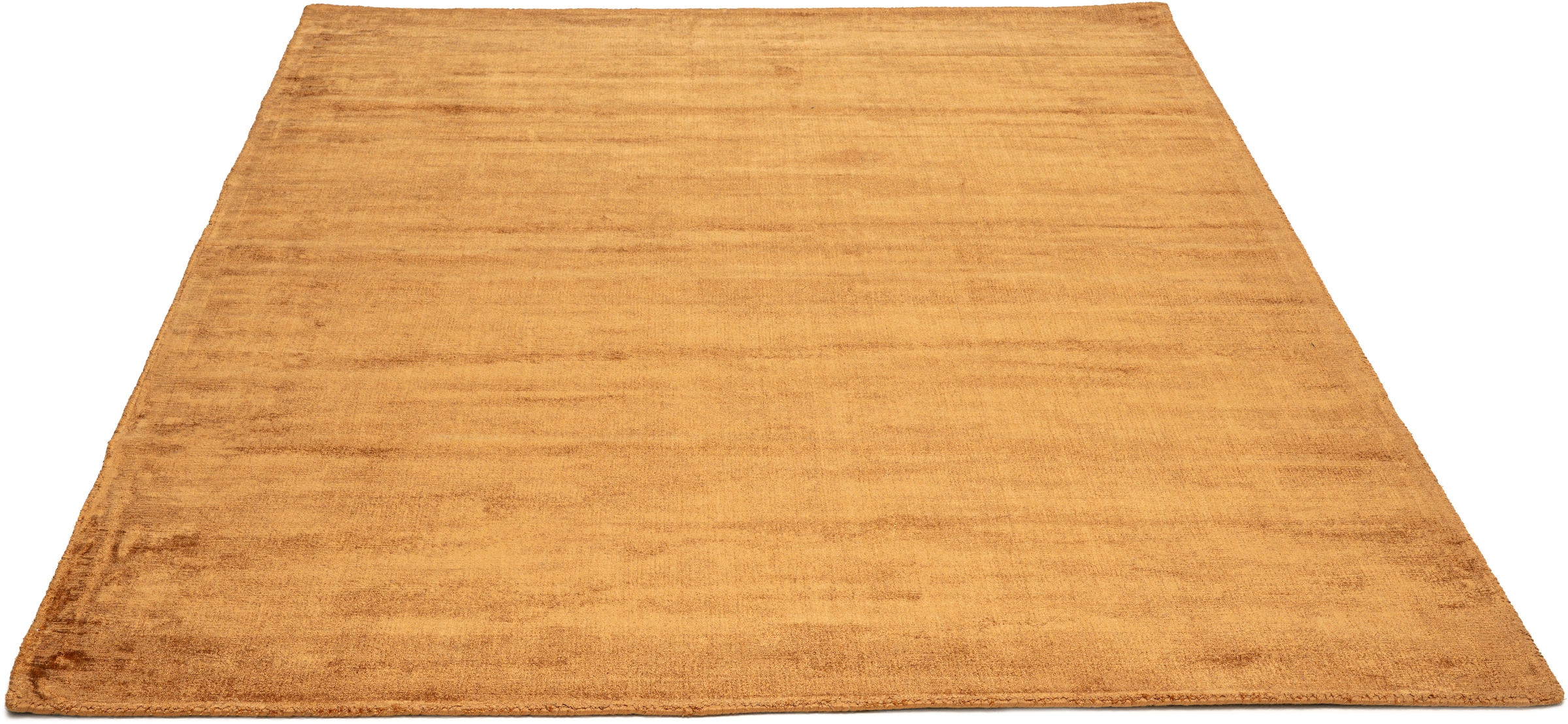 TOM TAILOR HOME Teppich »Shine uni«, rechteckig, 8 mm Höhe, Handweb Teppich, 100% Viskose, handgewebt, mit elegantem Schimmer