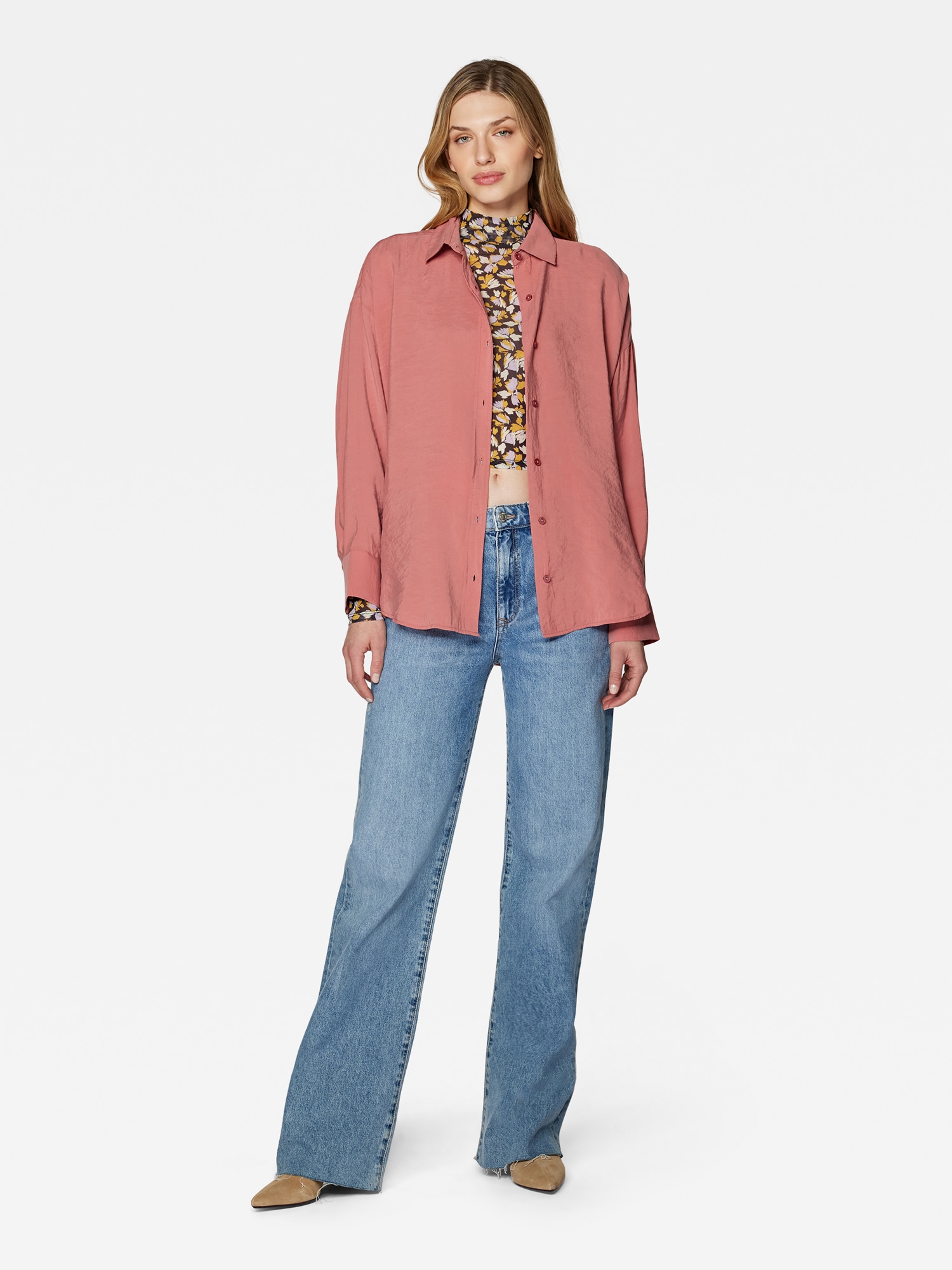 Mavi Hemdbluse »LONG SLEEVE SHIRT«, Bluse aus Lux Touch