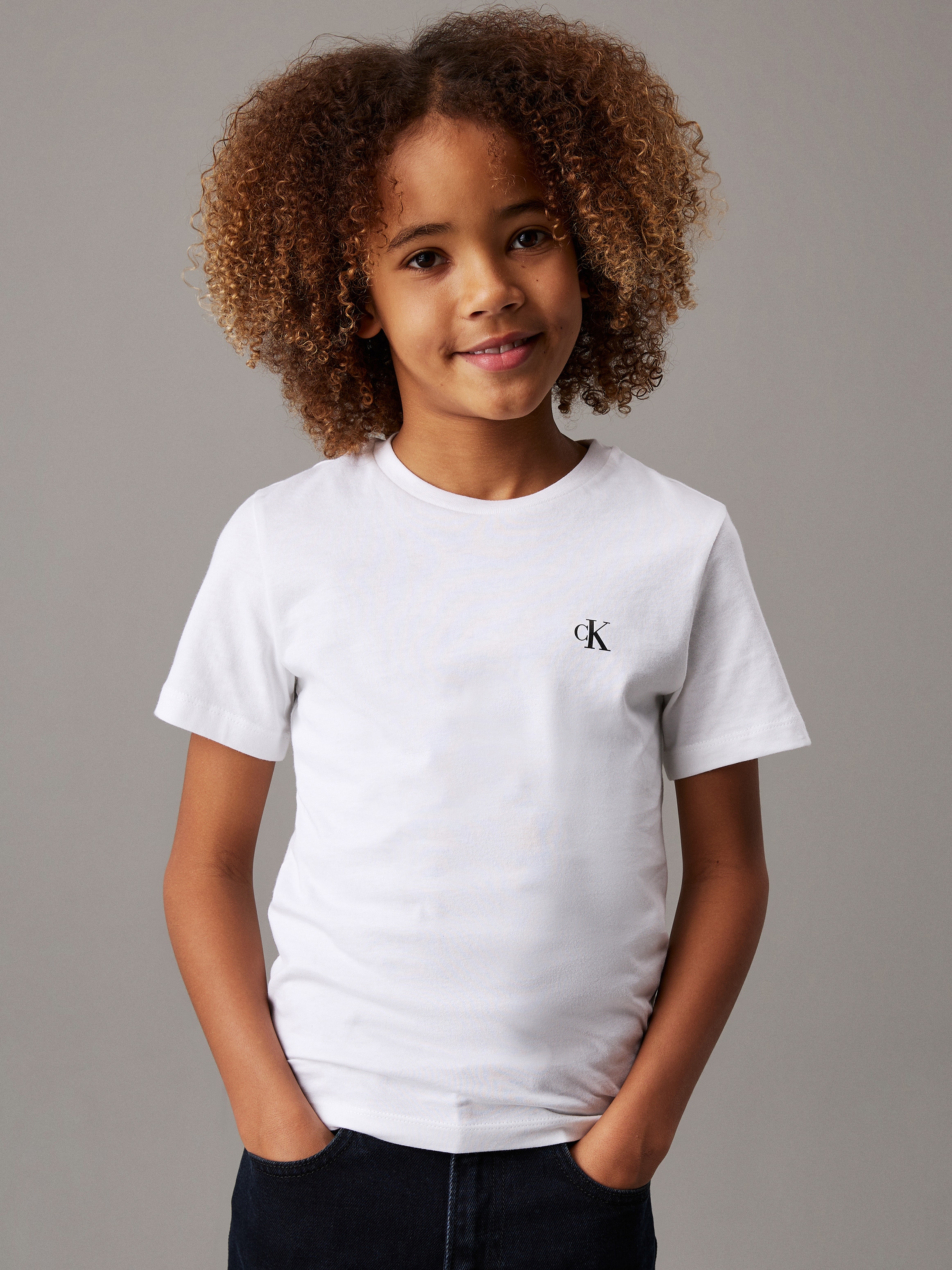 Calvin Klein Jeans T-Shirt »2-PACK MONOGRAM TOP«, (2 tlg.), für Kinder bis 16 Jahre mit Logoprägung