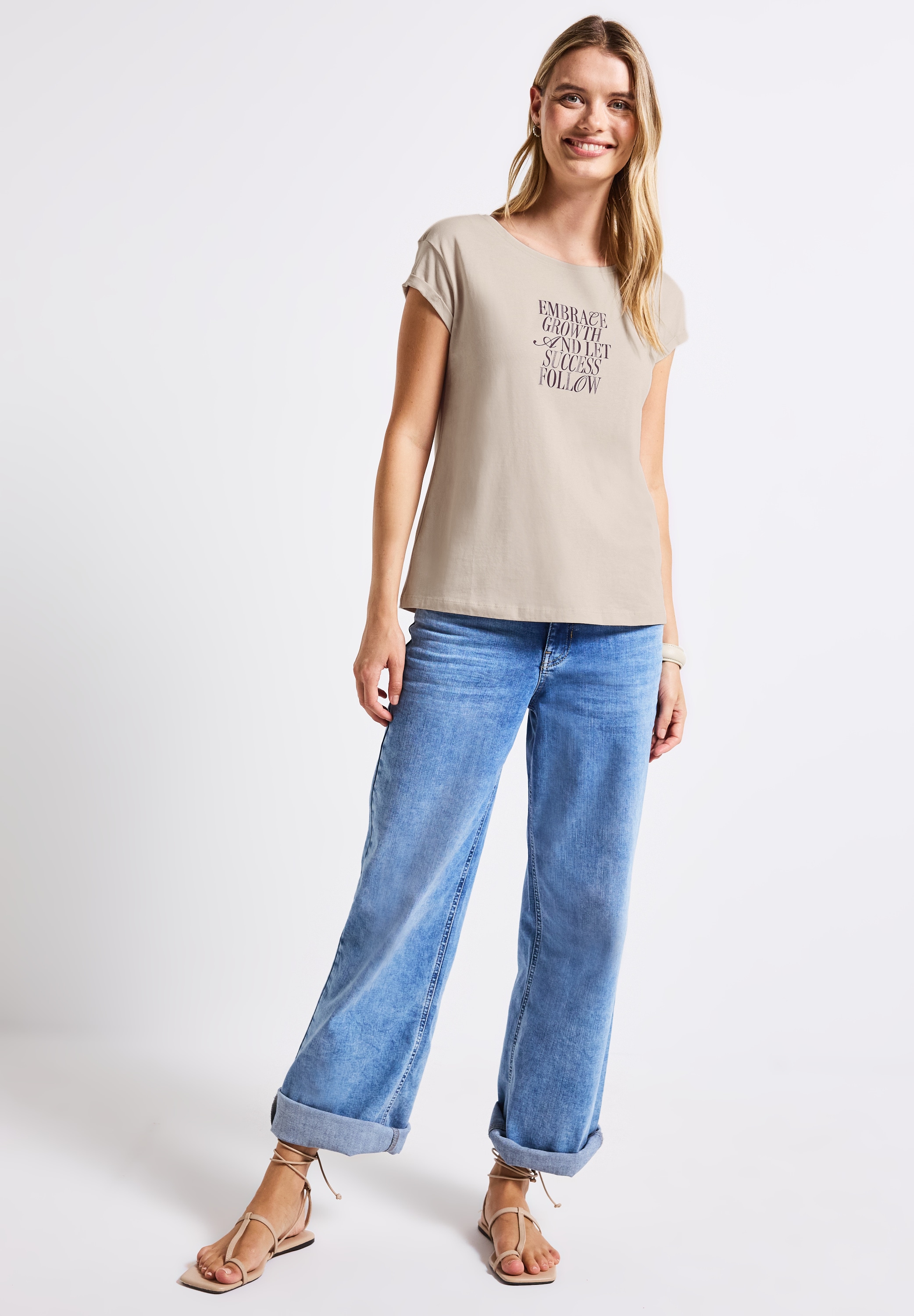 STREET ONE T-Shirt, mit Rundhalsausschnitt