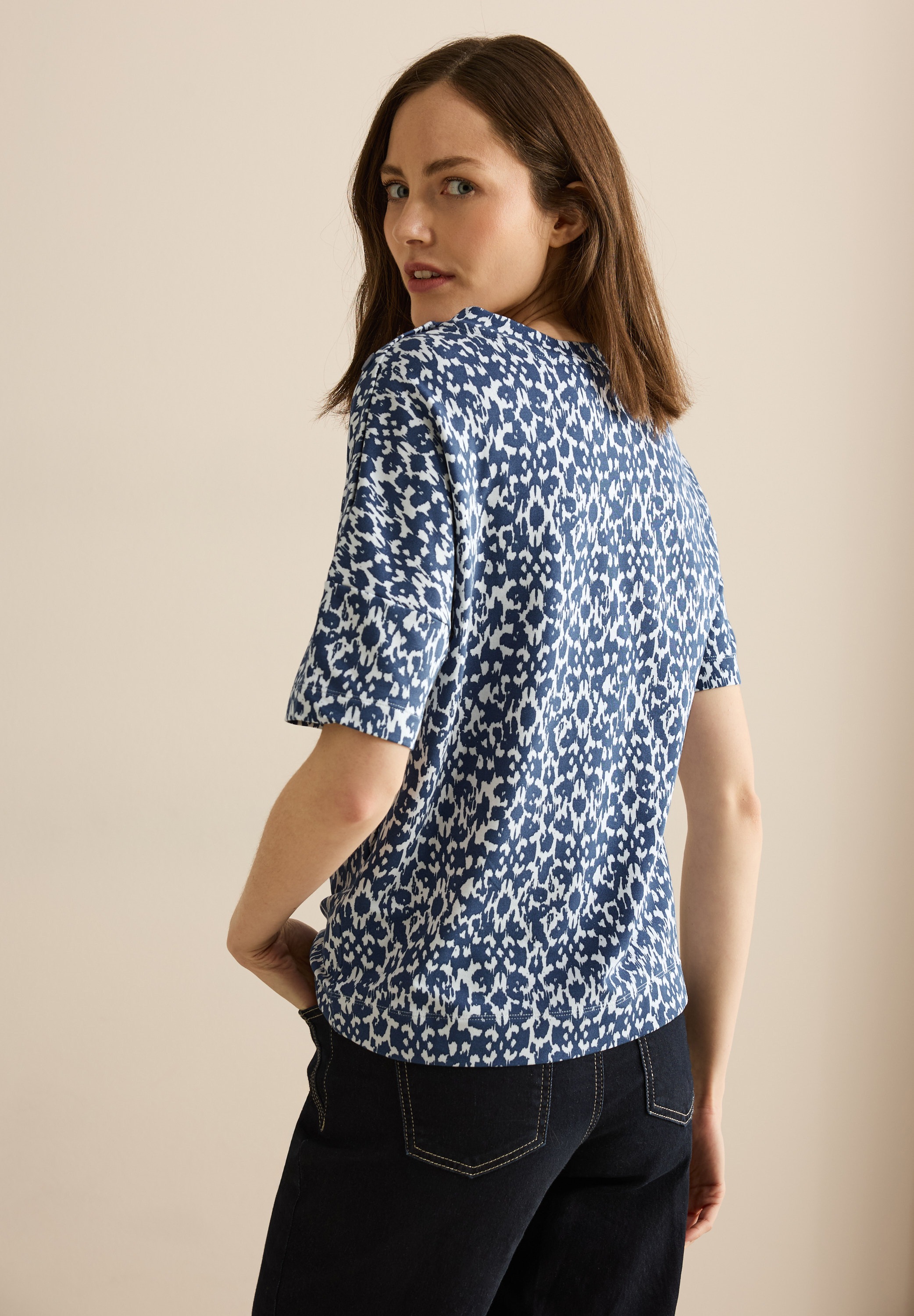 Cecil Print-Shirt, mit Minimal Muster günstig online kaufen