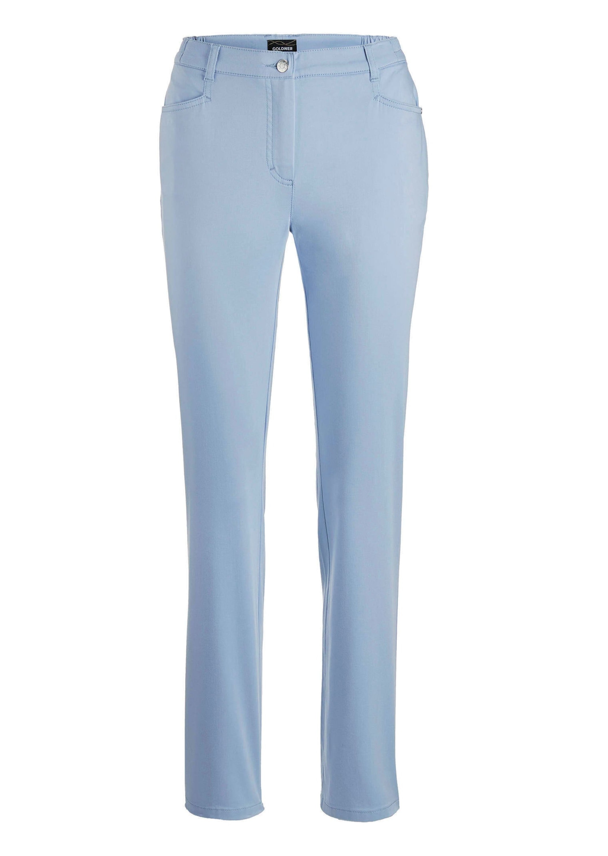 GOLDNER Stoffhose "Baumwollhose mit Dehnbund" Ohne
