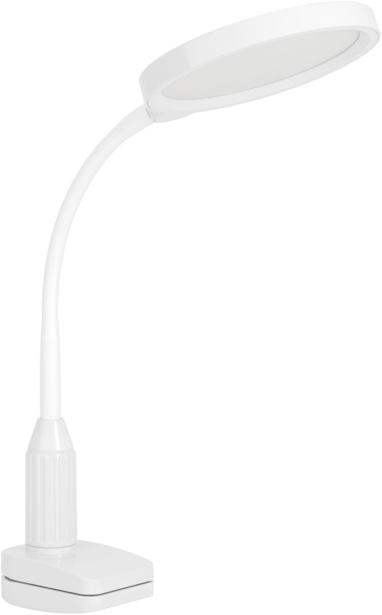 EGLO Klemmleuchte "LAURO Klemmlicht - Kunststoff - LED - 1X5,5W - IP20", 1, H: 37,5cm, 1 Stk.weiß, Leuchten, Klemmlampe, Schreibtischlampe,