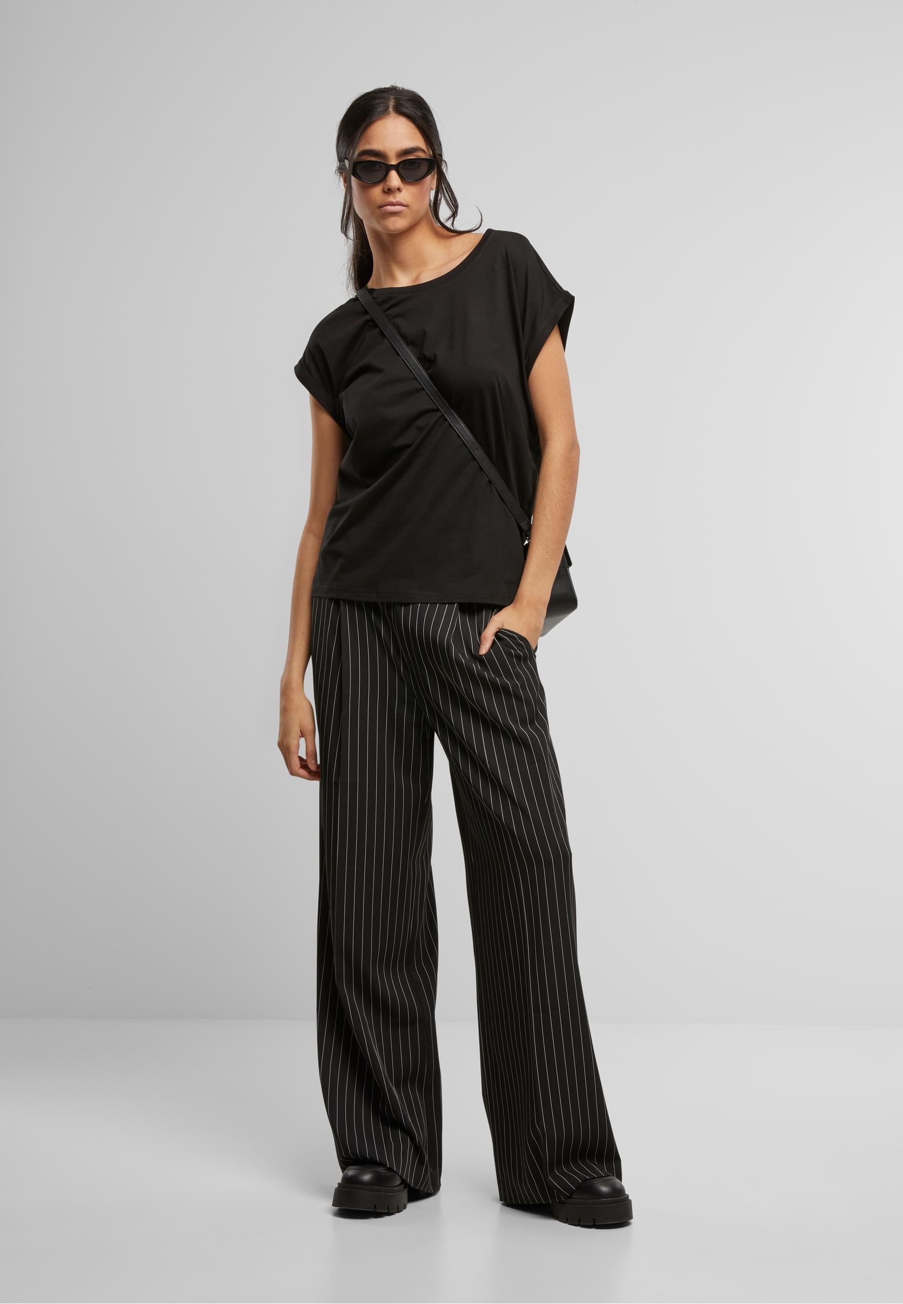 URBAN CLASSICS T-Shirt »Urban Classics Ladies Extended Shoulder Tee«, (1 tlg.)