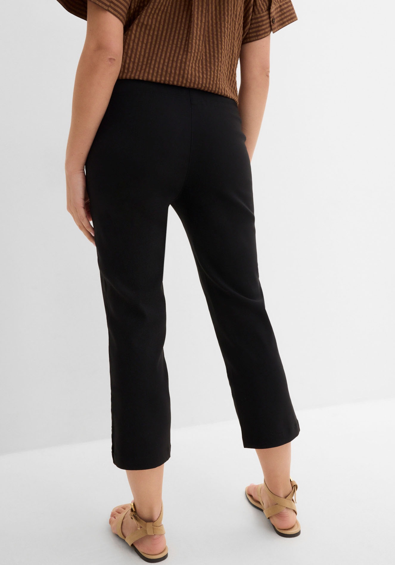 bonprix 7/8-Hose »7/8-Bengalin-Hose mit Bequembund«  mit Elasthan-Anteil, Regular Fit, mit Bequembund