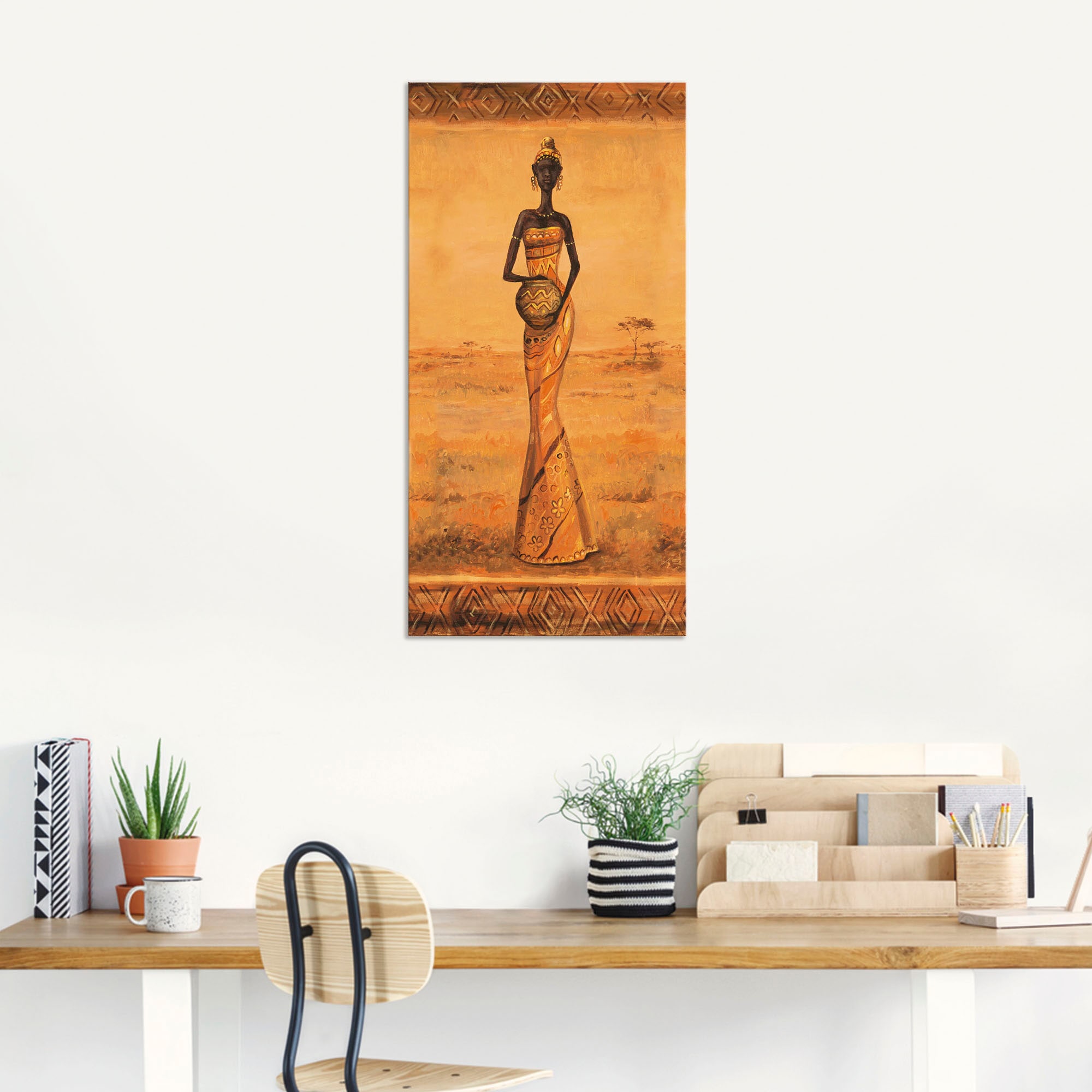 Artland Wandbild "Afrikanische Eleganz III", Frau, (1 St.), als Alubild, Ou günstig online kaufen