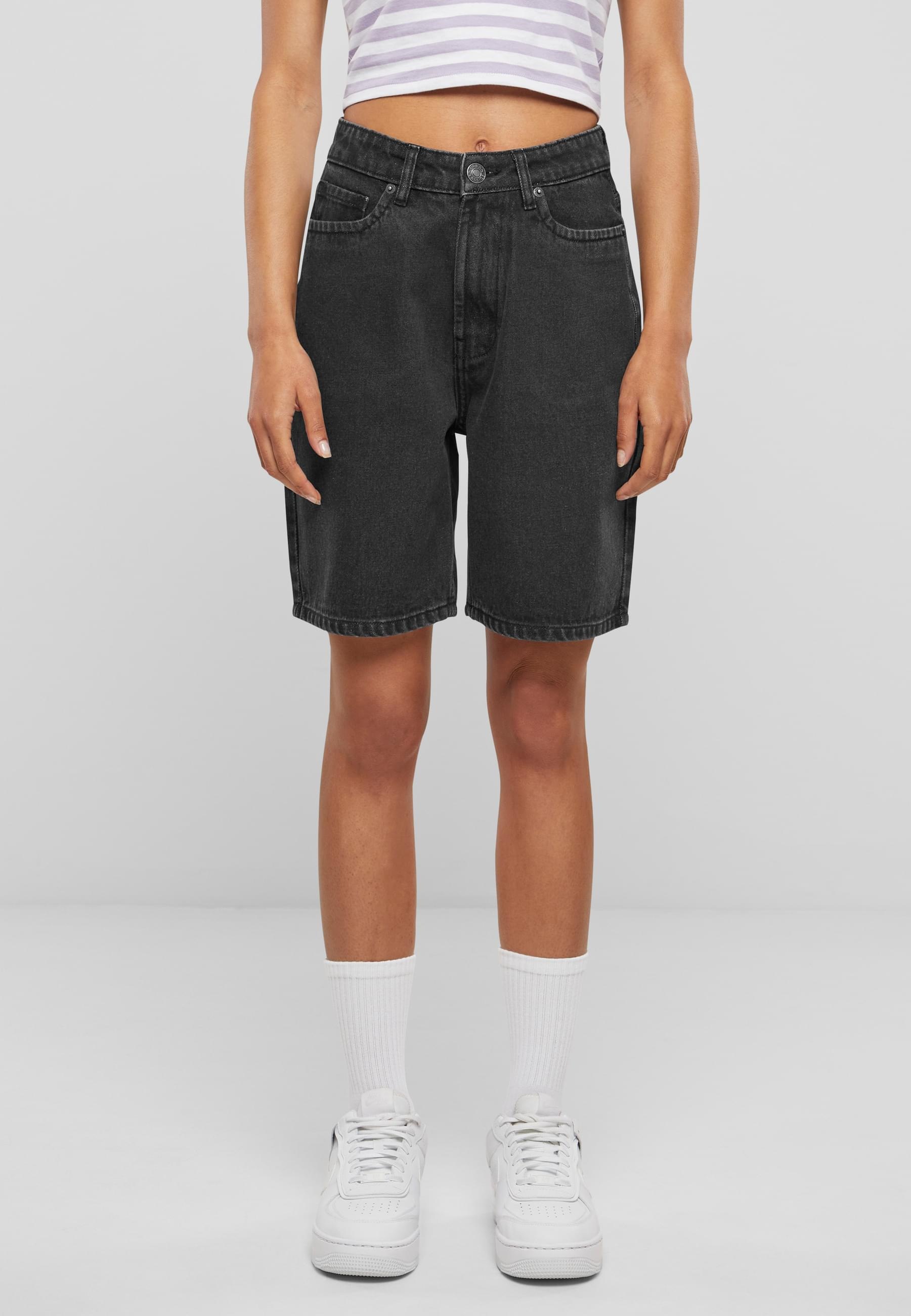 URBAN CLASSICS Shorts »Urban Classics Damen Ladies 90‘s Bermuda«, (1 tlg.)