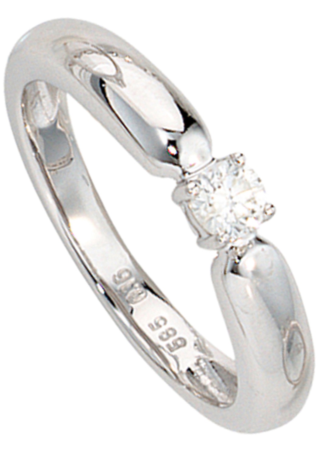 JOBO Diamantring »Weißgoldring« 585 Weißgold mit Diamant