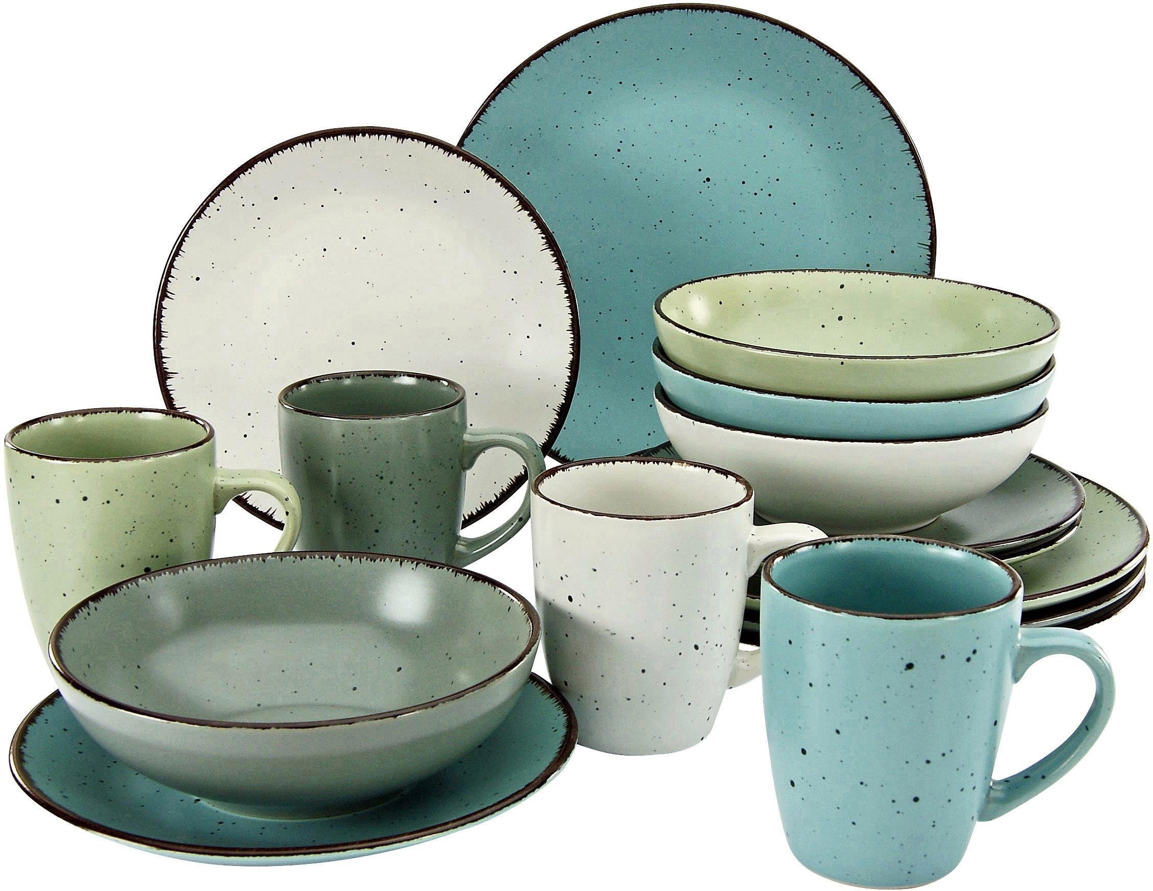 CreaTable Kombiservice »Geschirr-Set Fashion« (S...