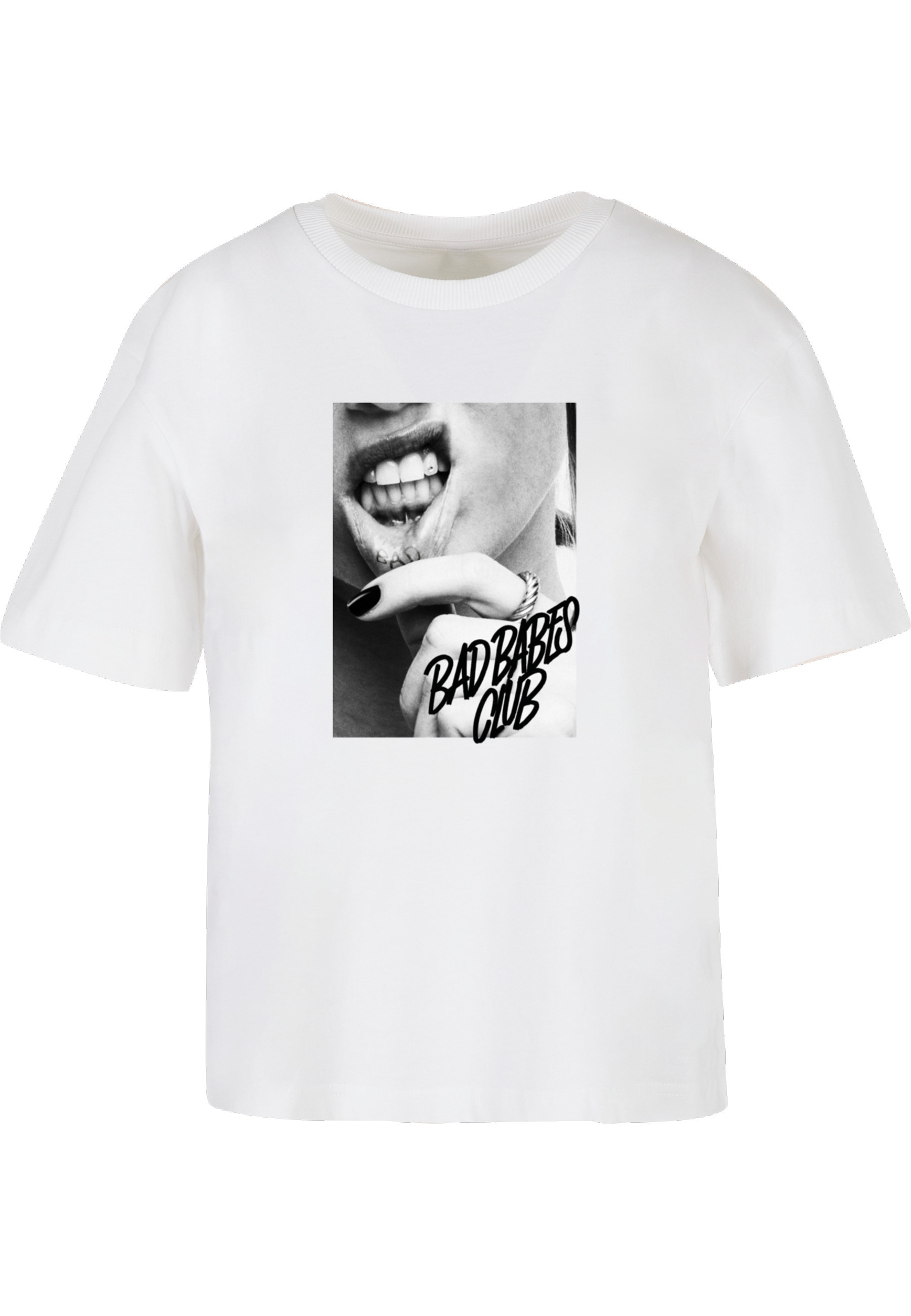 Miss Tee T-Shirt "Miss Tee Damen Lip Tattoo Tee" 1 Stk. günstig online kaufen