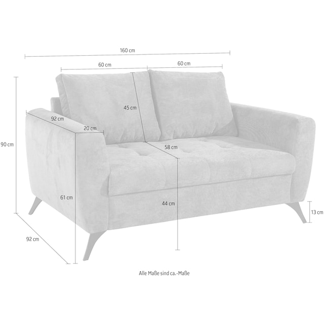 INOSIGN 2-Sitzer »Lörby«, Belastbarkeit bis 140kg pro Sitzplatz, auch mit Aqua  clean-Bezug | BAUR