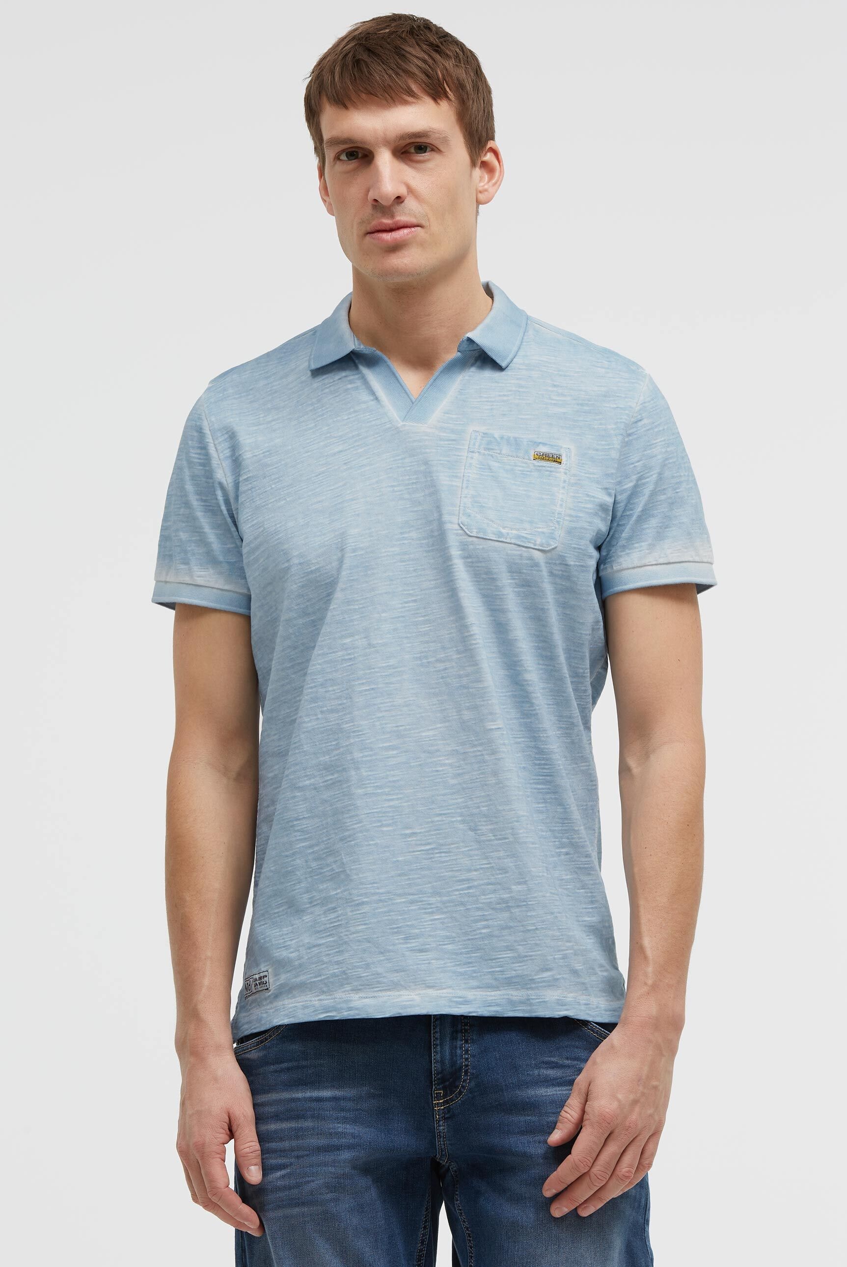 CAMP DAVID Poloshirt mit Seitenschlitze