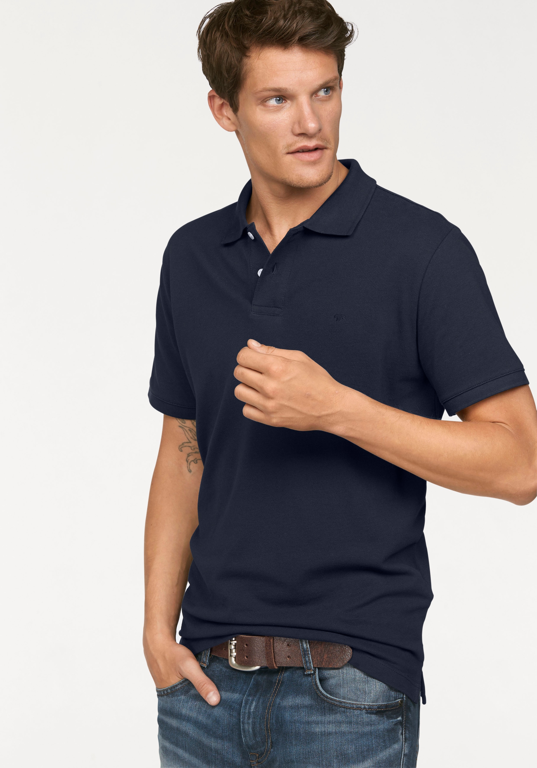 TOM TAILOR Poloshirt "Basic", Baumwoll-Piqué günstig online kaufen