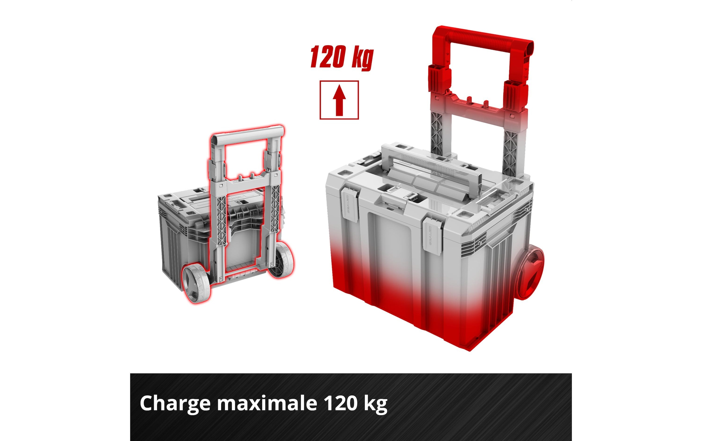 Einhell Werkzeugkoffer »E-Case L with wheels SEALED«