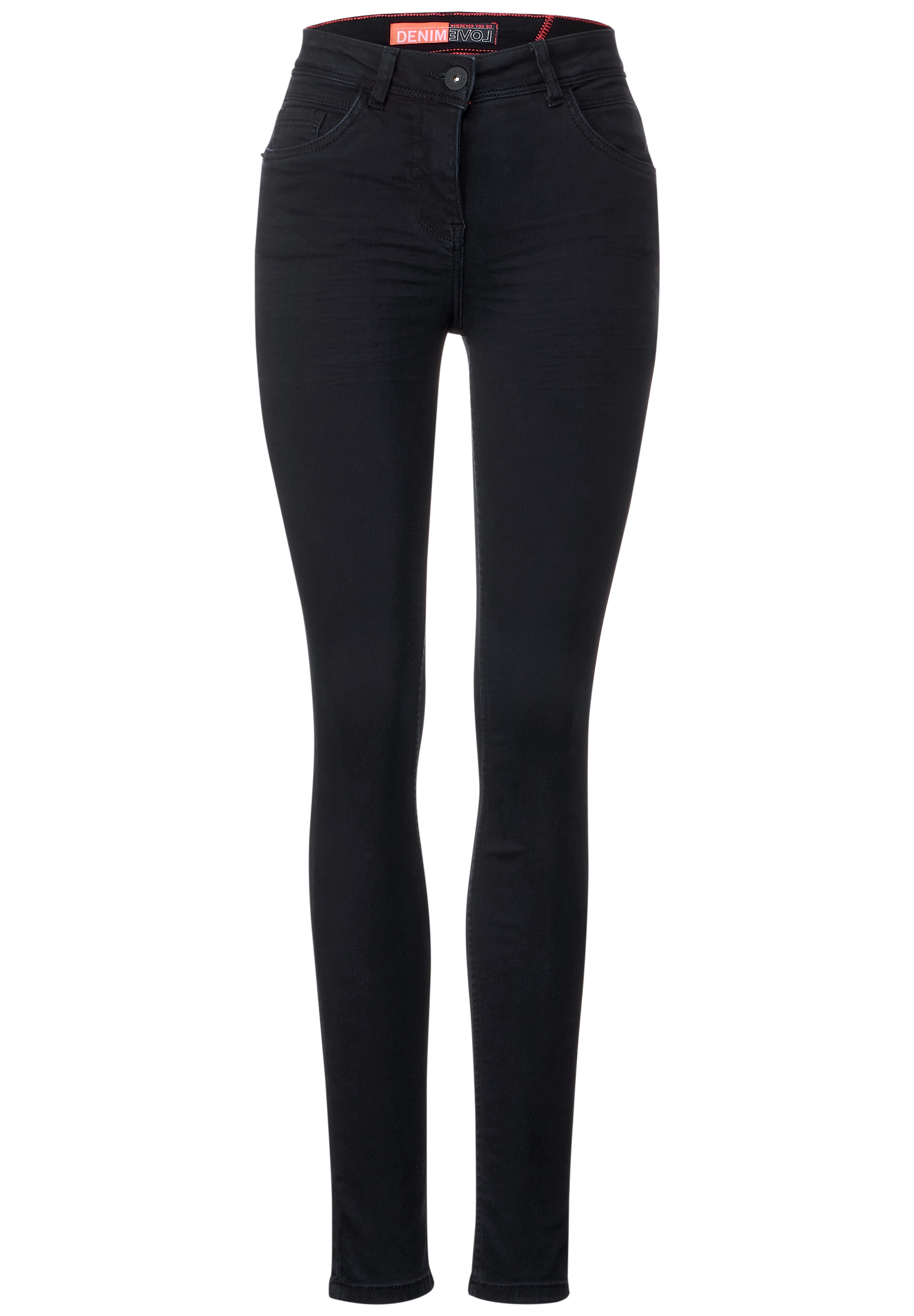 Cecil Slim-fit-Jeans, mit leichtem Glanz