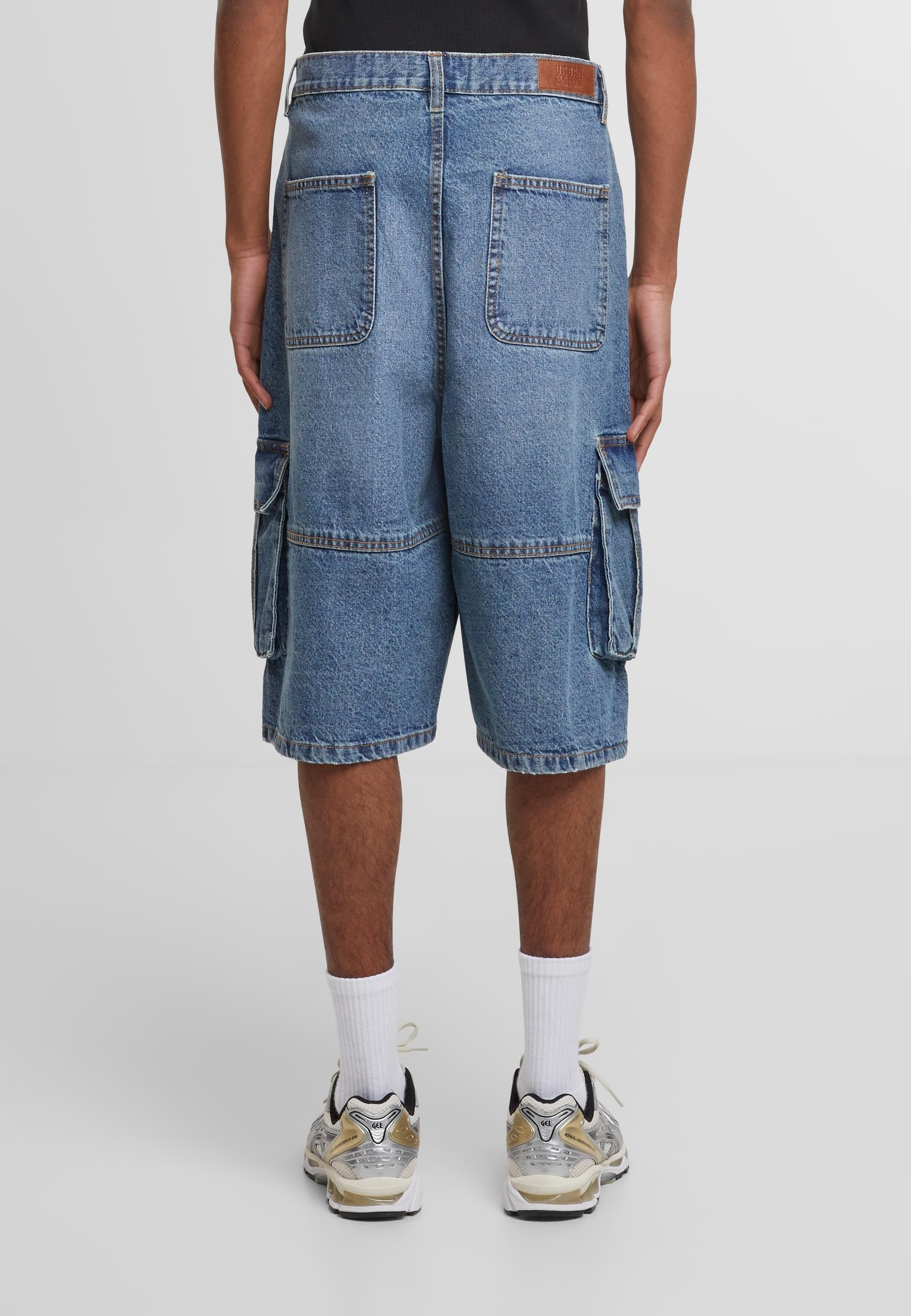 URBAN CLASSICS Shorts »Urban Classics Relaxed Denim Cargo Shorts«, (1 tlg.)