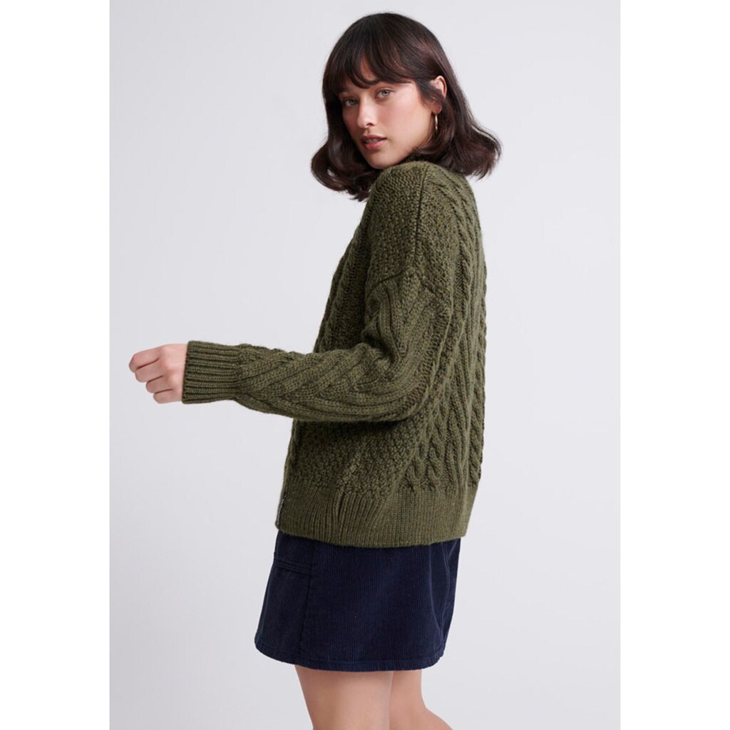 Superdry Strickpullover »DALLAS CHUNKY CABLE KNIT«, in Grobstrick-Qualität