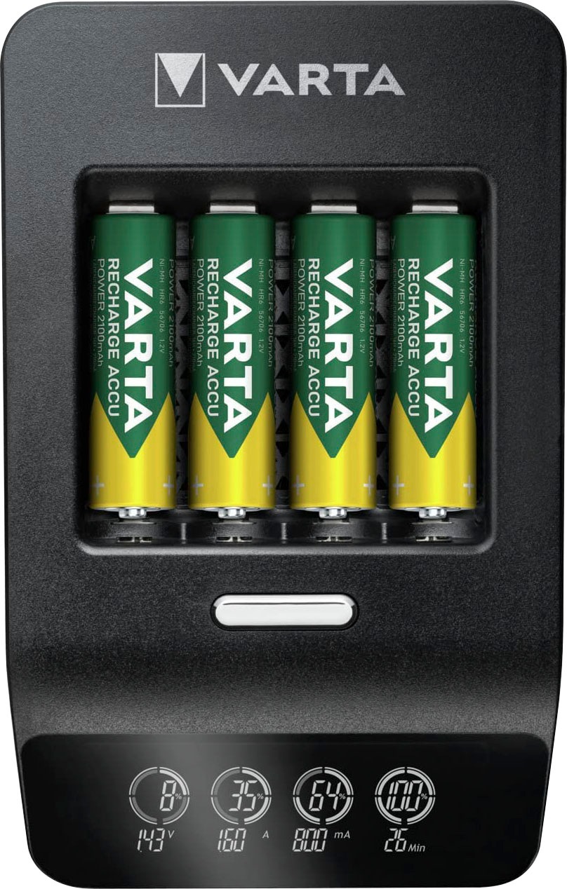 VARTA Batterie-Ladegerät »LCD Ultra Fast Charger+«, 8000 mA